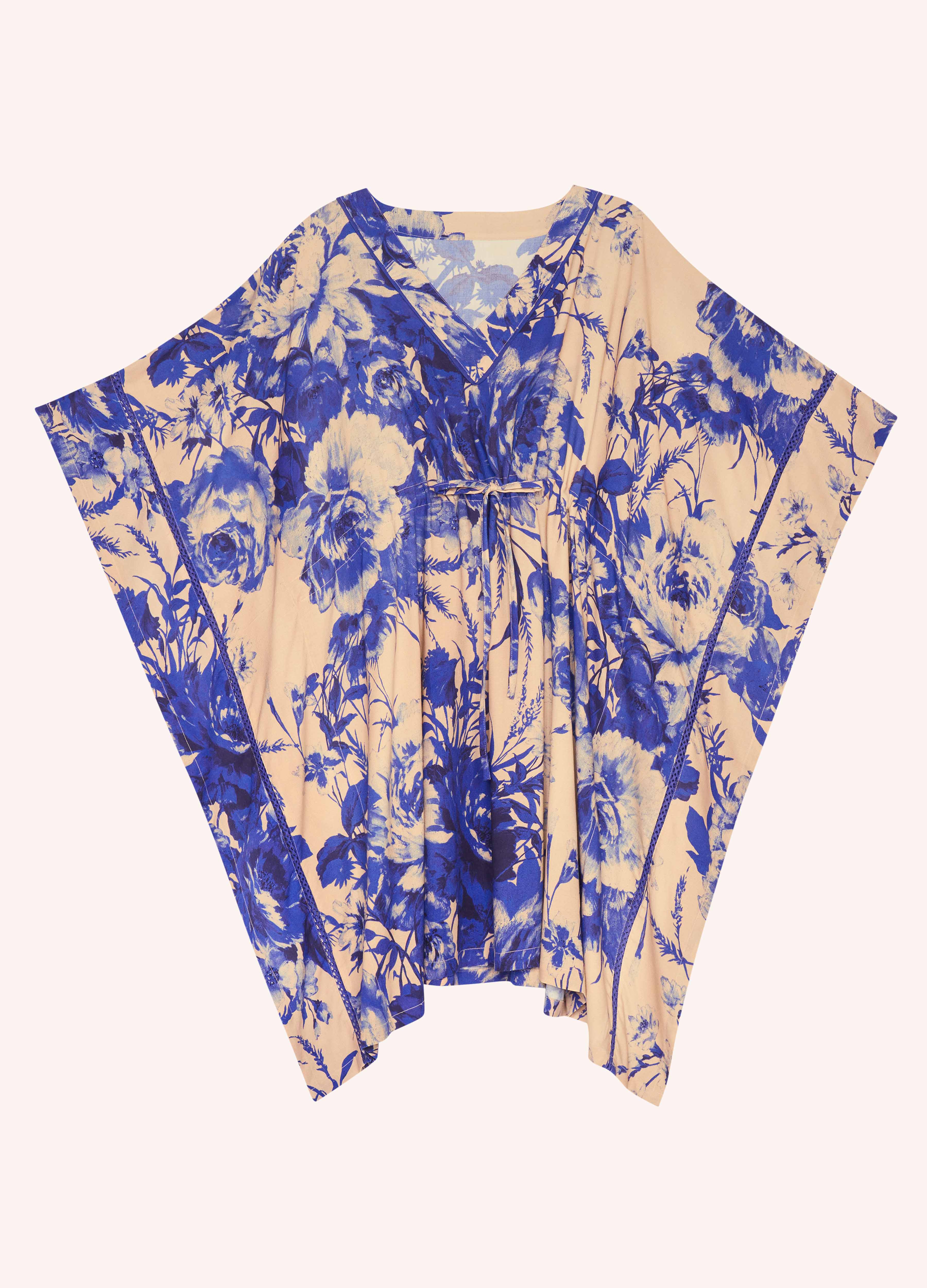 Beach Cover Up - China Blue Blooms - Image 3