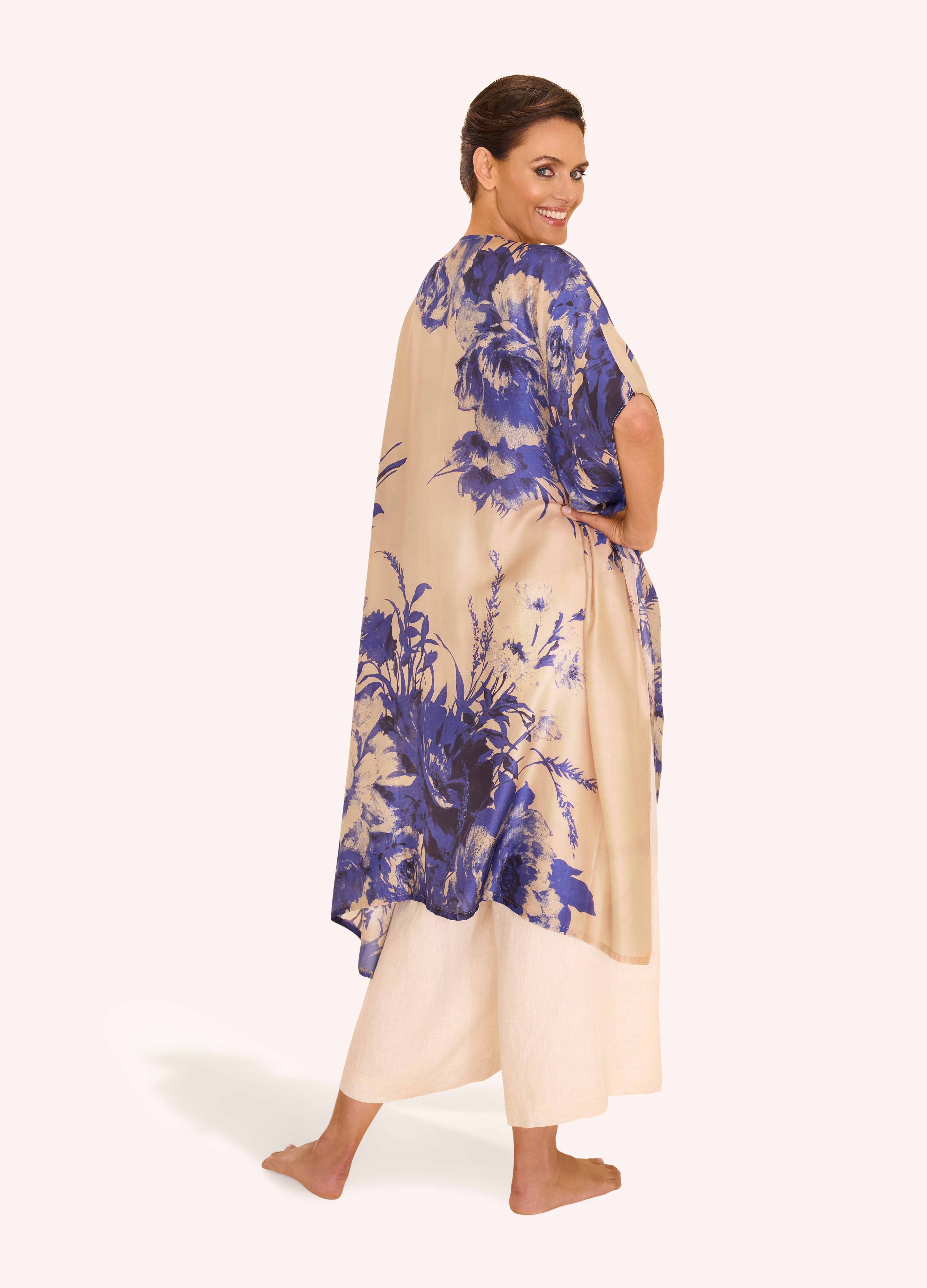 Beach Wrap Around - China Blue Blooms - Image 2