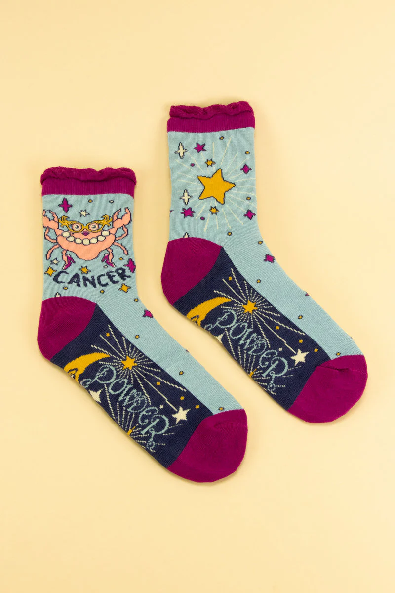 Cancer Zodiac Ankle Socks - Image 3