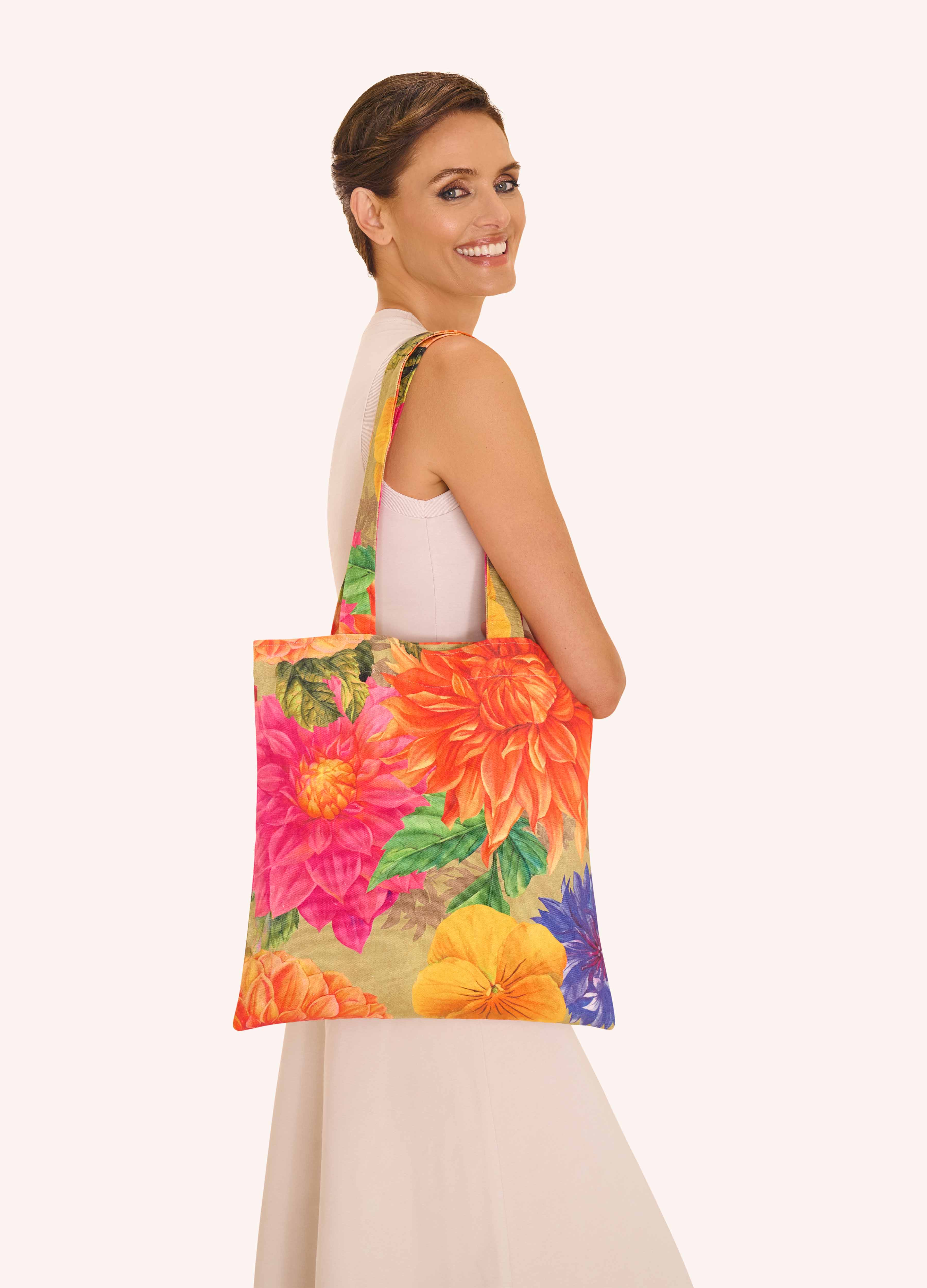 Canvas Tote Bag - Bountiful Blooms - Image 2