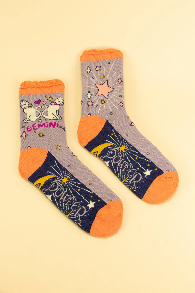 Gemini Zodiac Ankle Socks - Image 3