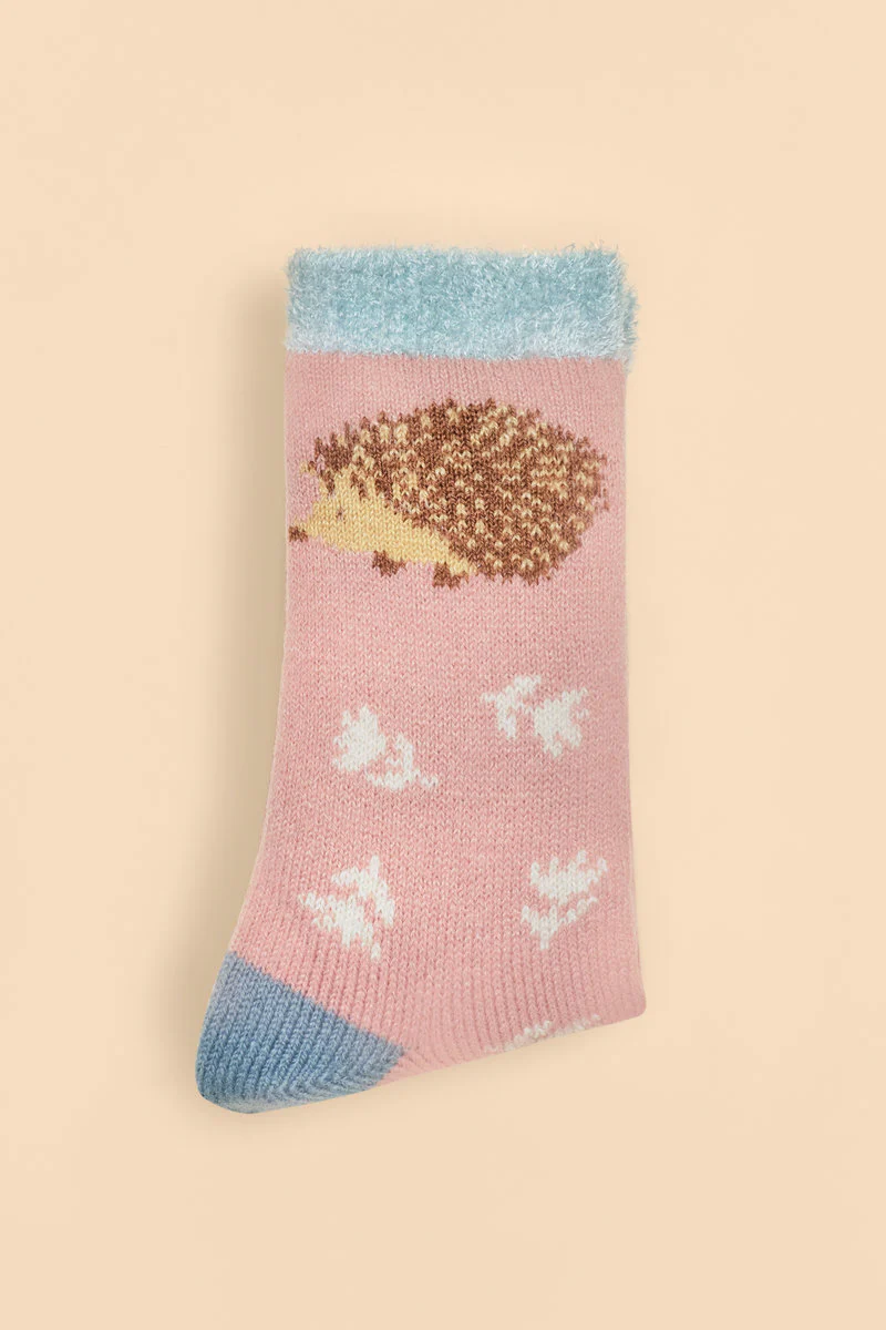 Happy Hedgehog Cosy Socks - Image 2