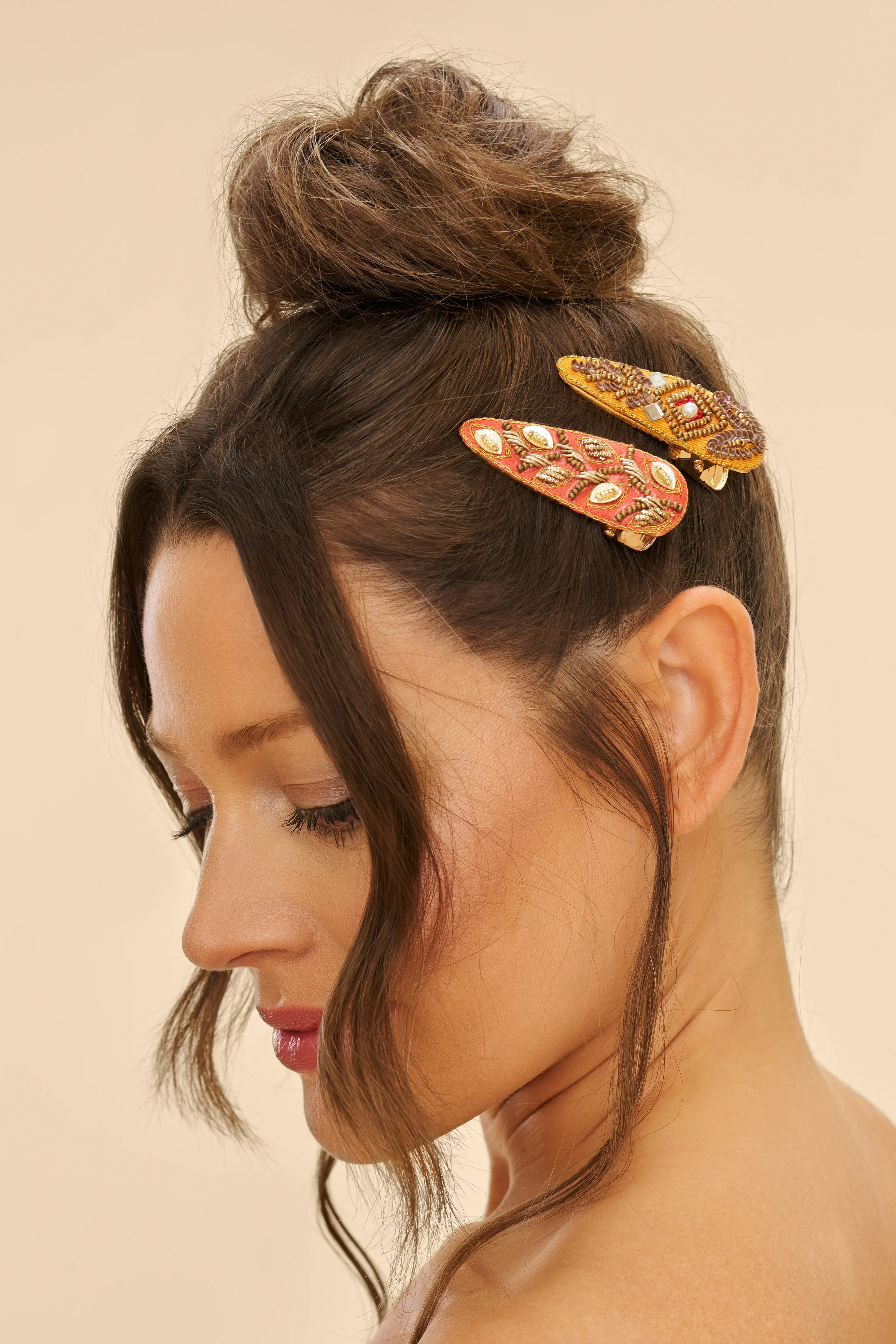 Jewelled Hair Clips (Set of 2) - Image 2