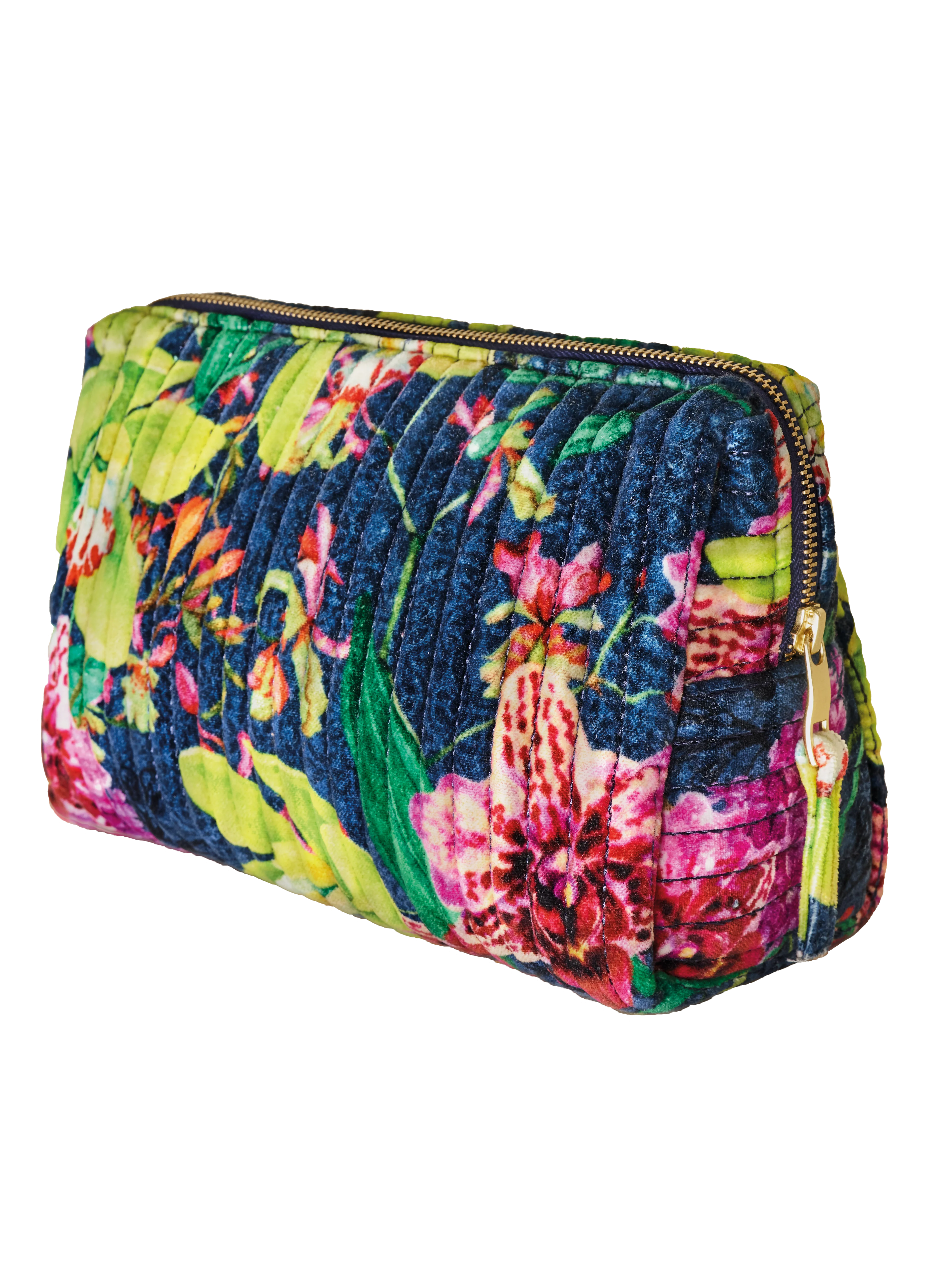 Quilted Washbag - Exotic Evening
