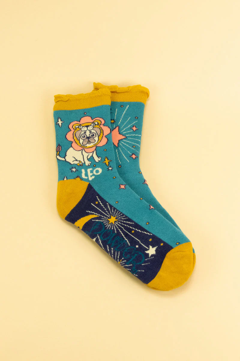 Leo Zodiac Ankle Socks - Image 2