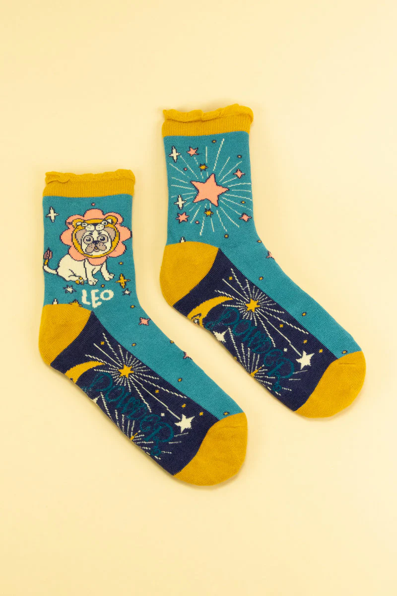 Leo Zodiac Ankle Socks - Image 3