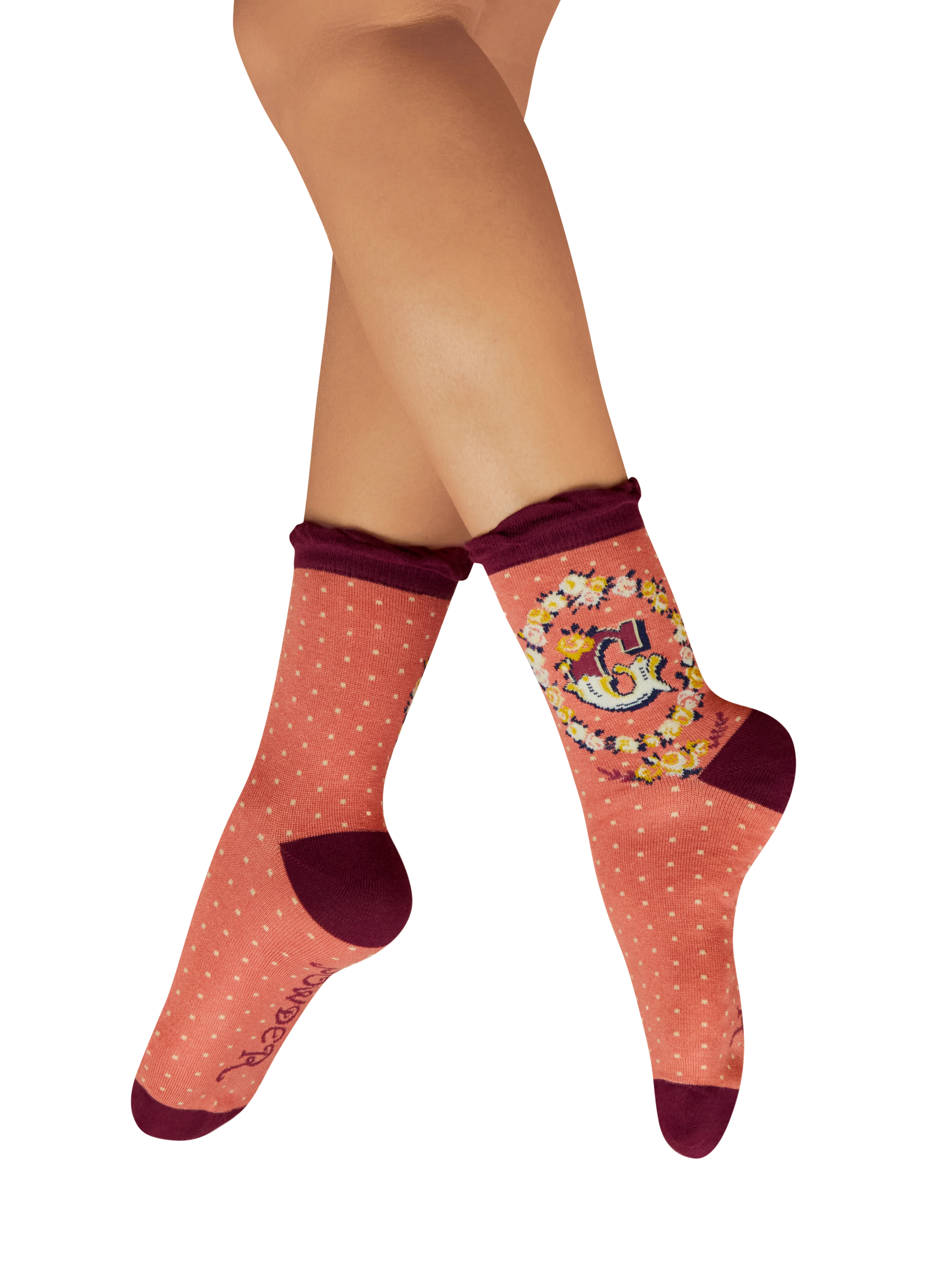 Letter G Ankle Socks