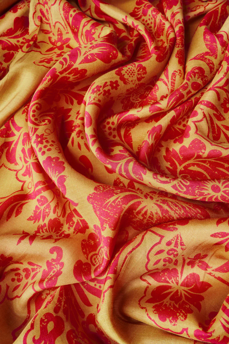 Mustard Tapestry Kimono Gown - Image 4