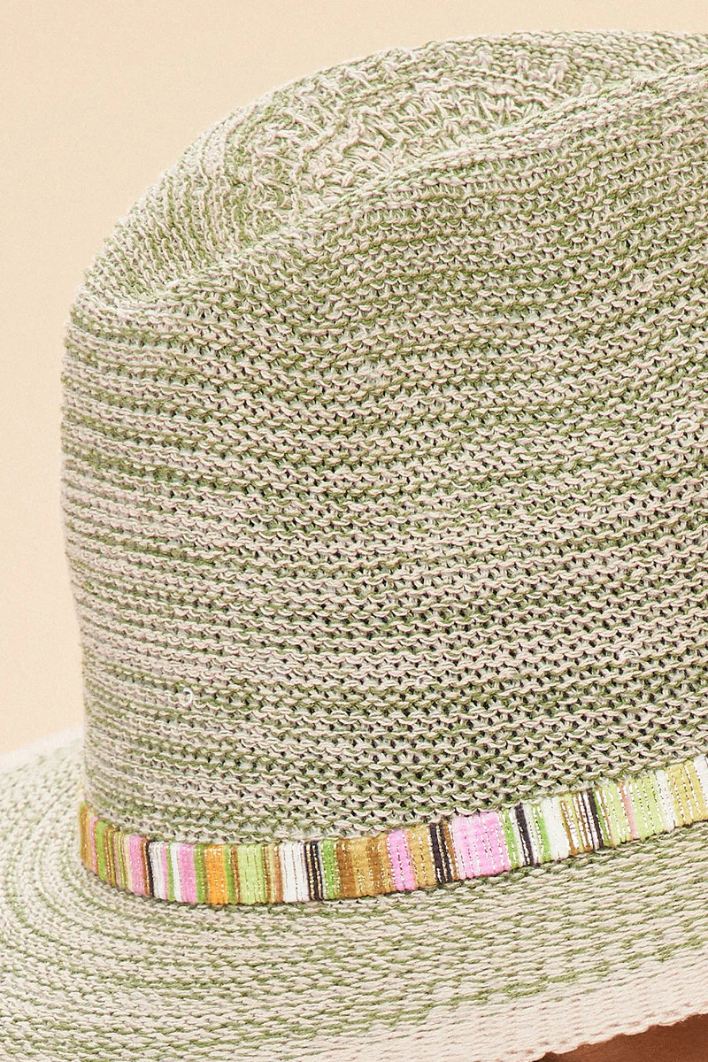 Natalie Hat - Fern with Shimmer Band - Image 3