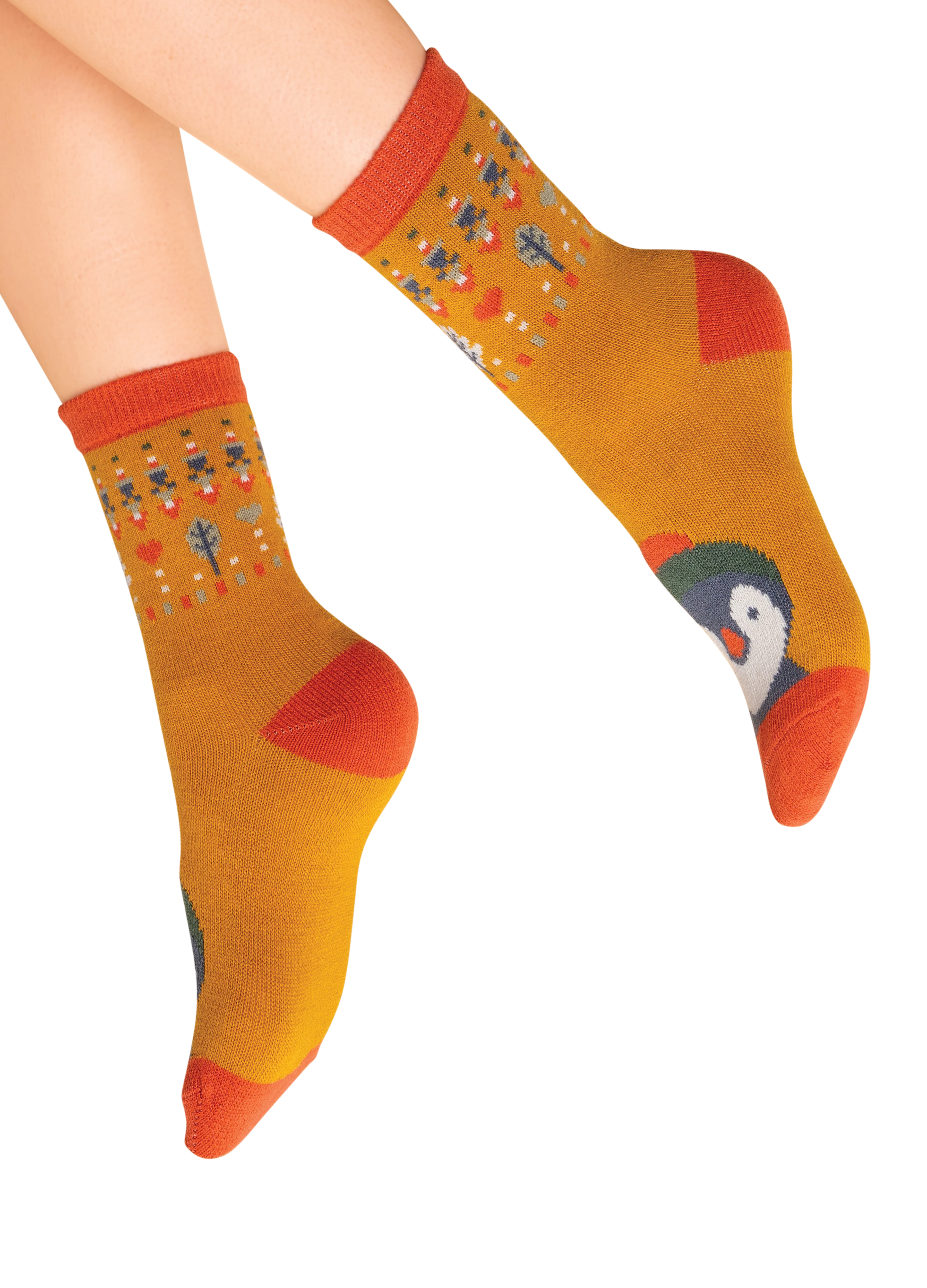 Penguin Knitted Socks