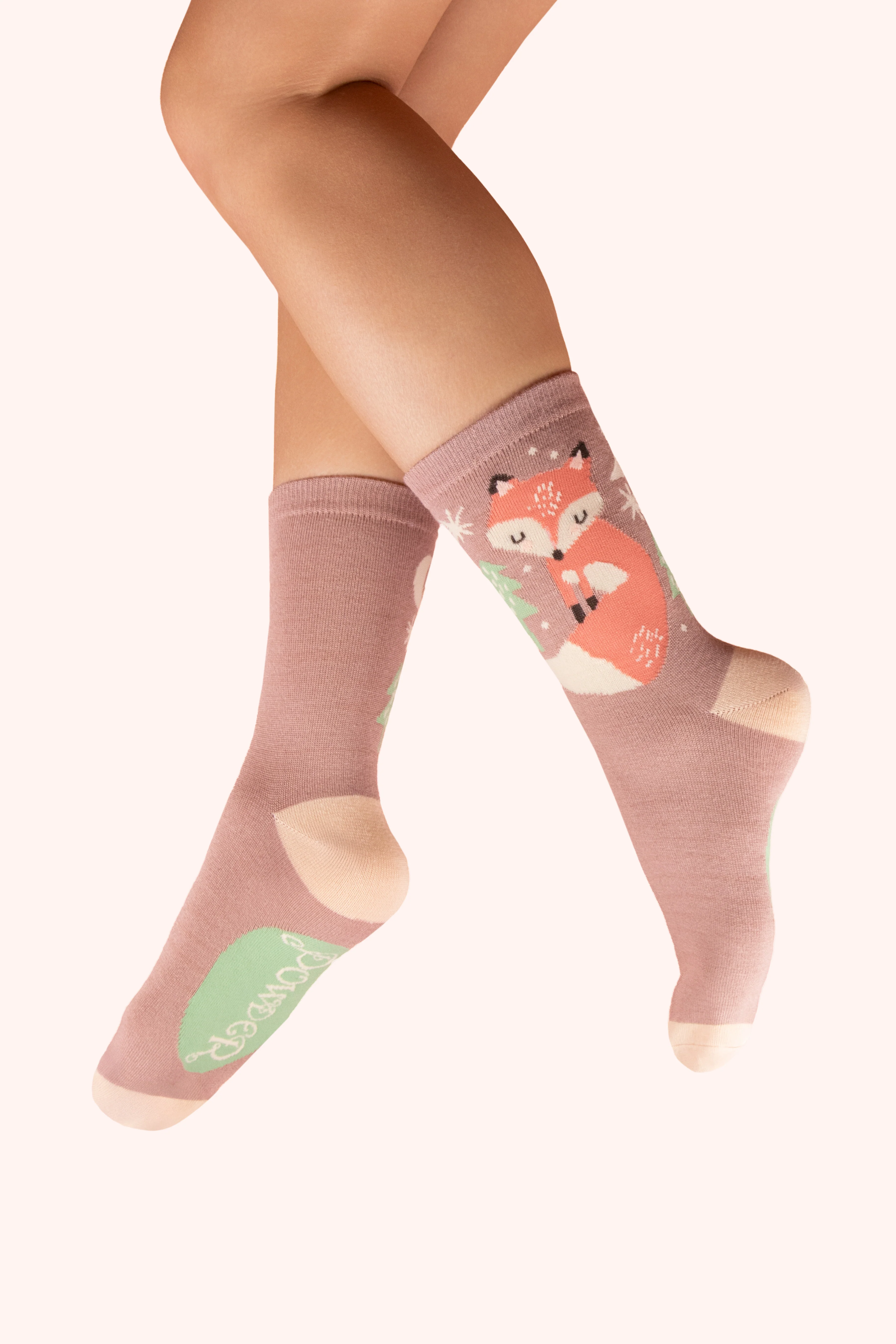 Ankle Socks - Scandi Fox, Mocca