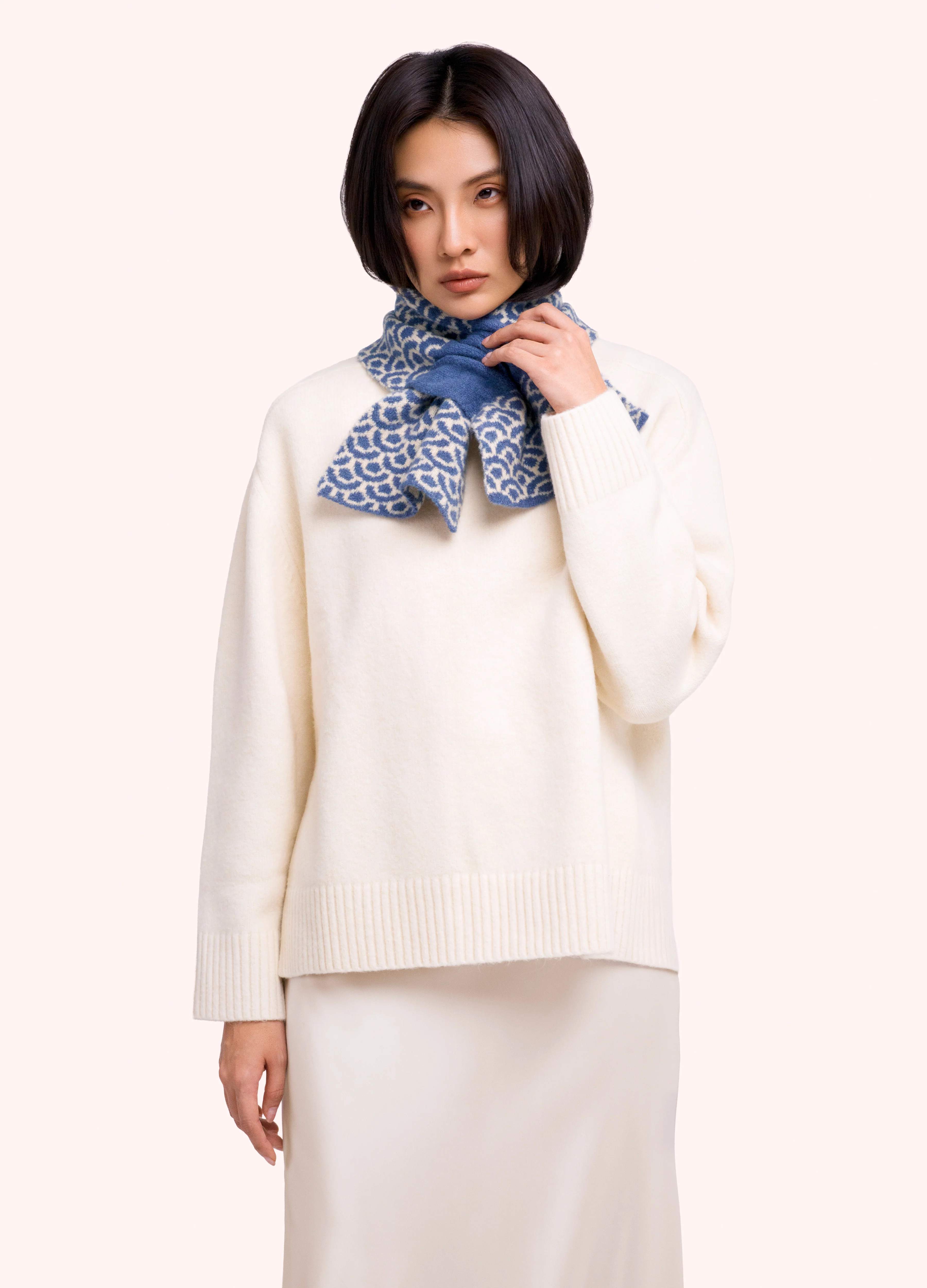 *AW26* Agatha Scarf, Denim Mix