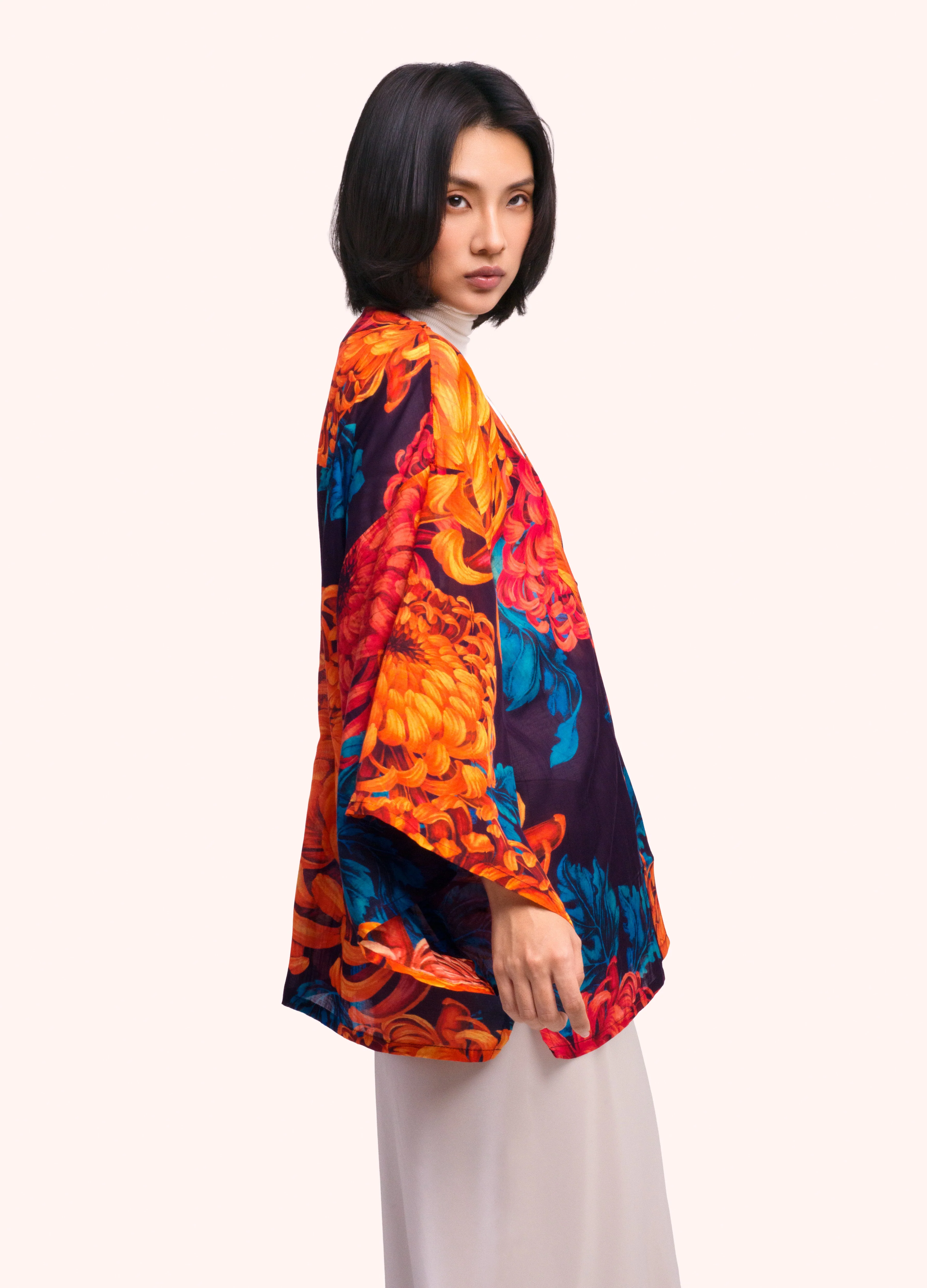 *AW26* Chrysanthemum Short Kimono Jacket - Image 2