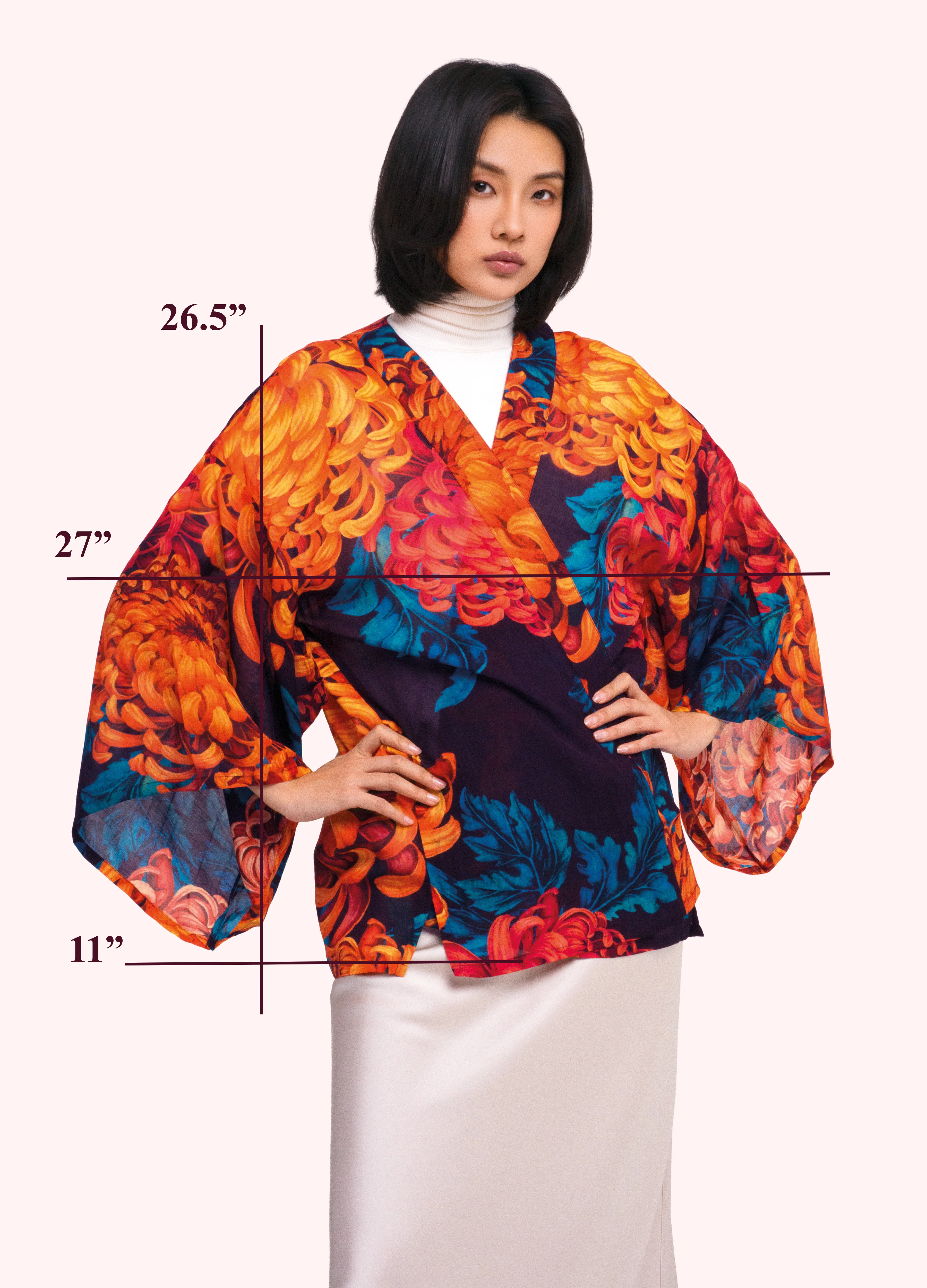 *AW26* Chrysanthemum Short Kimono Jacket - Image 3
