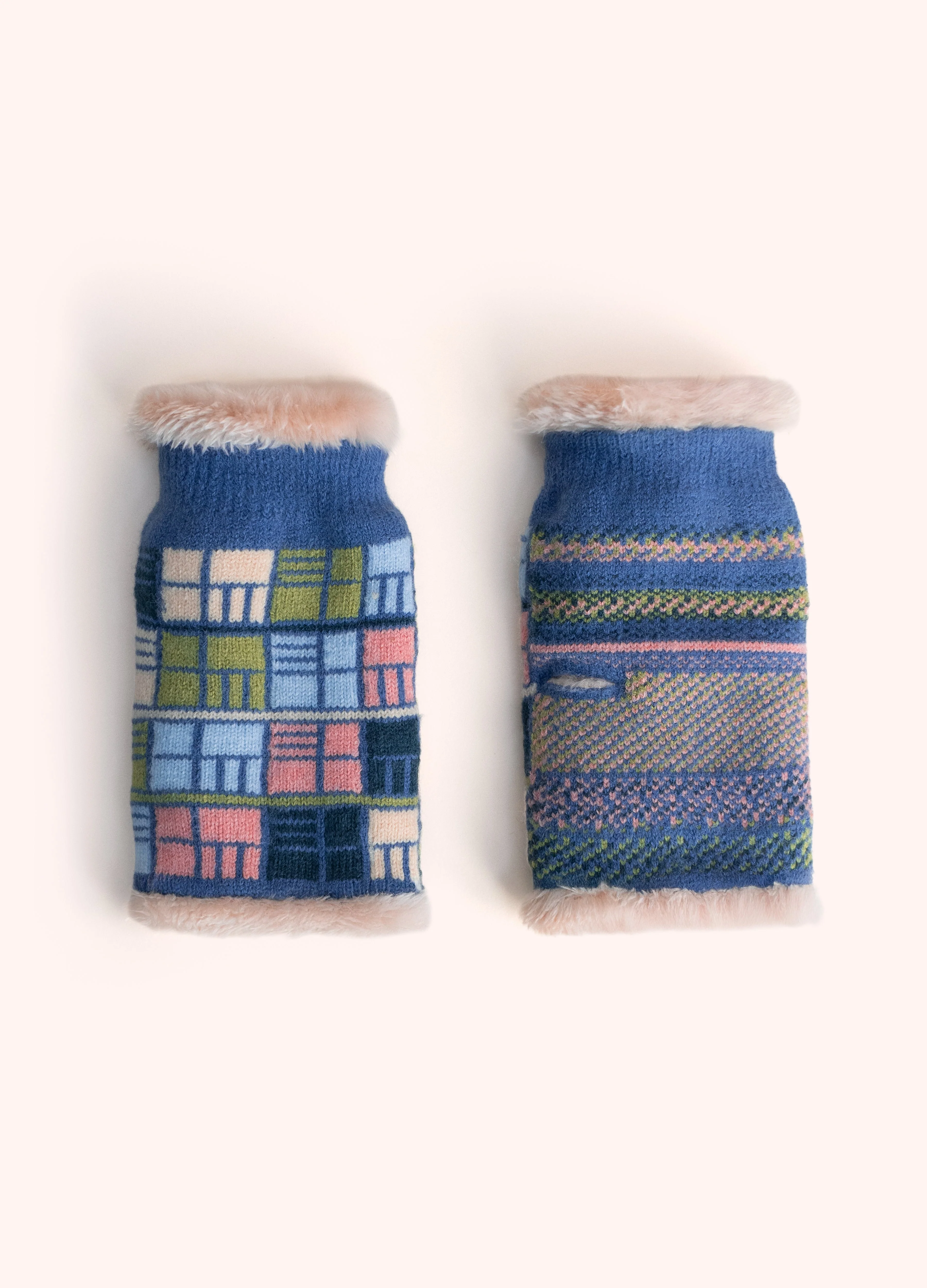*AW26* Dani Wrist Warmers, Denim Mix