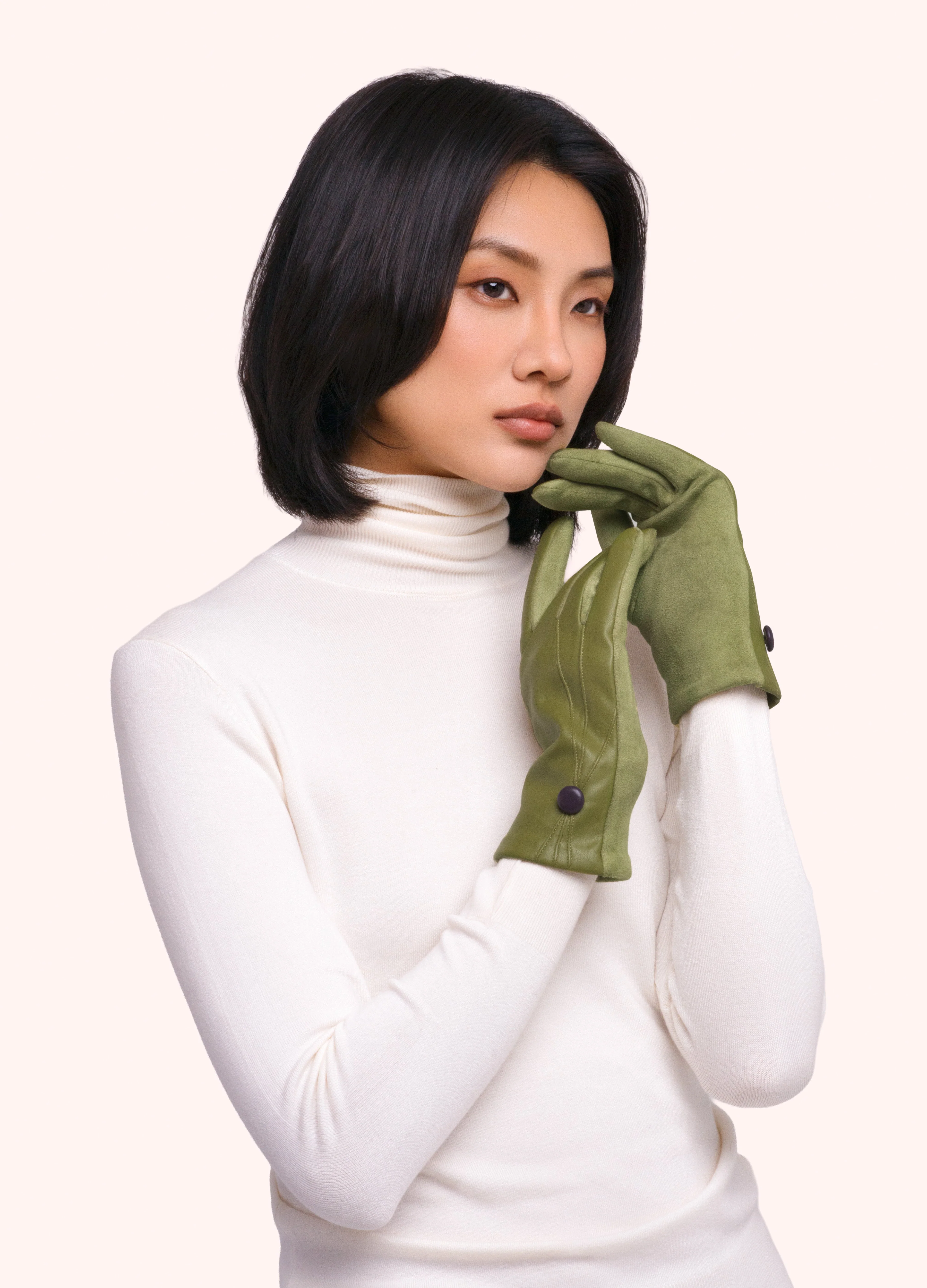 *AW26* Emma Gloves, Moss - Image 2