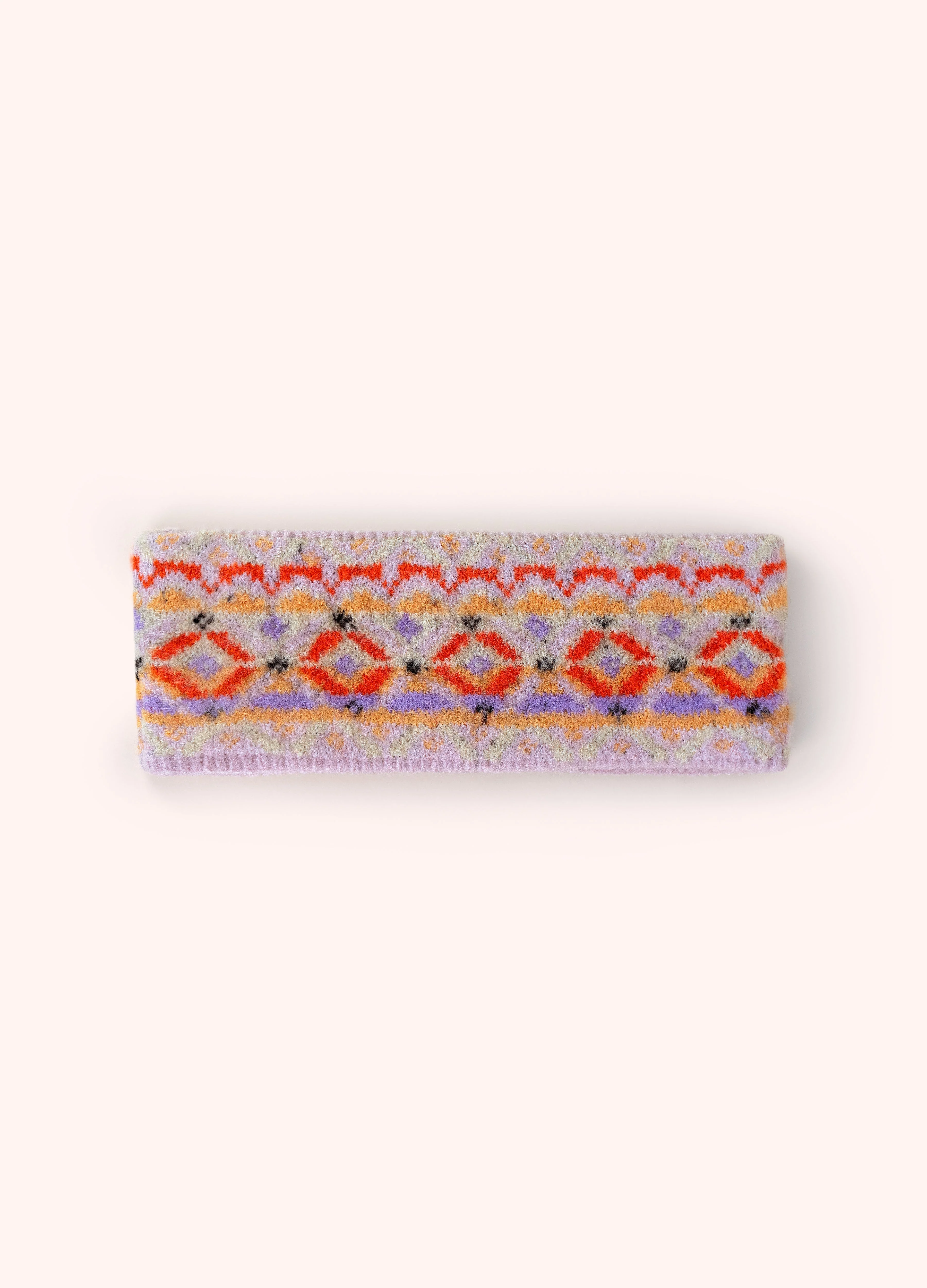 *AW26* Fair Isle Headband, Cream Mix - Image 3