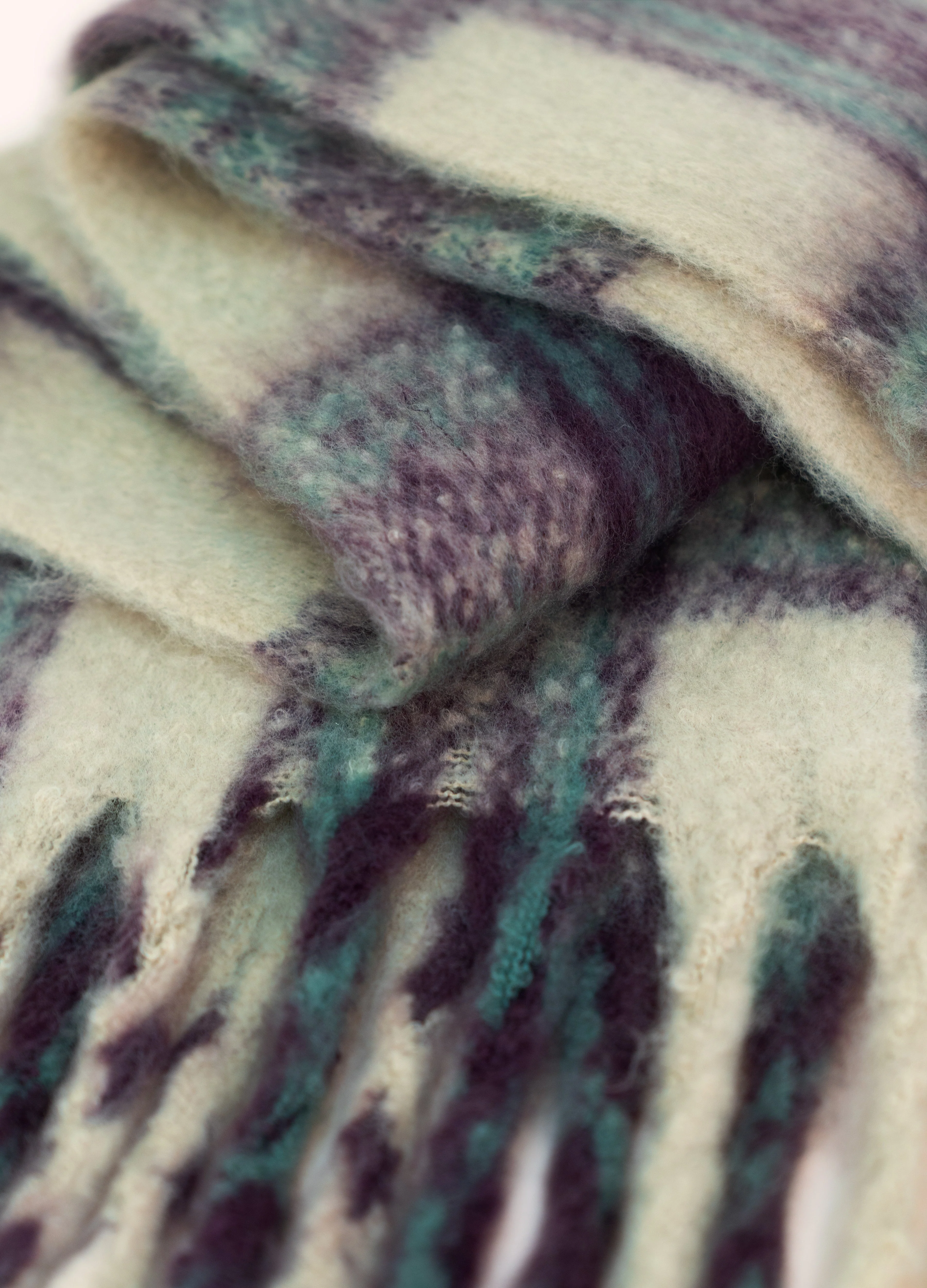 *AW26* Flora Cosy Scarf, Damson Mix - Image 2