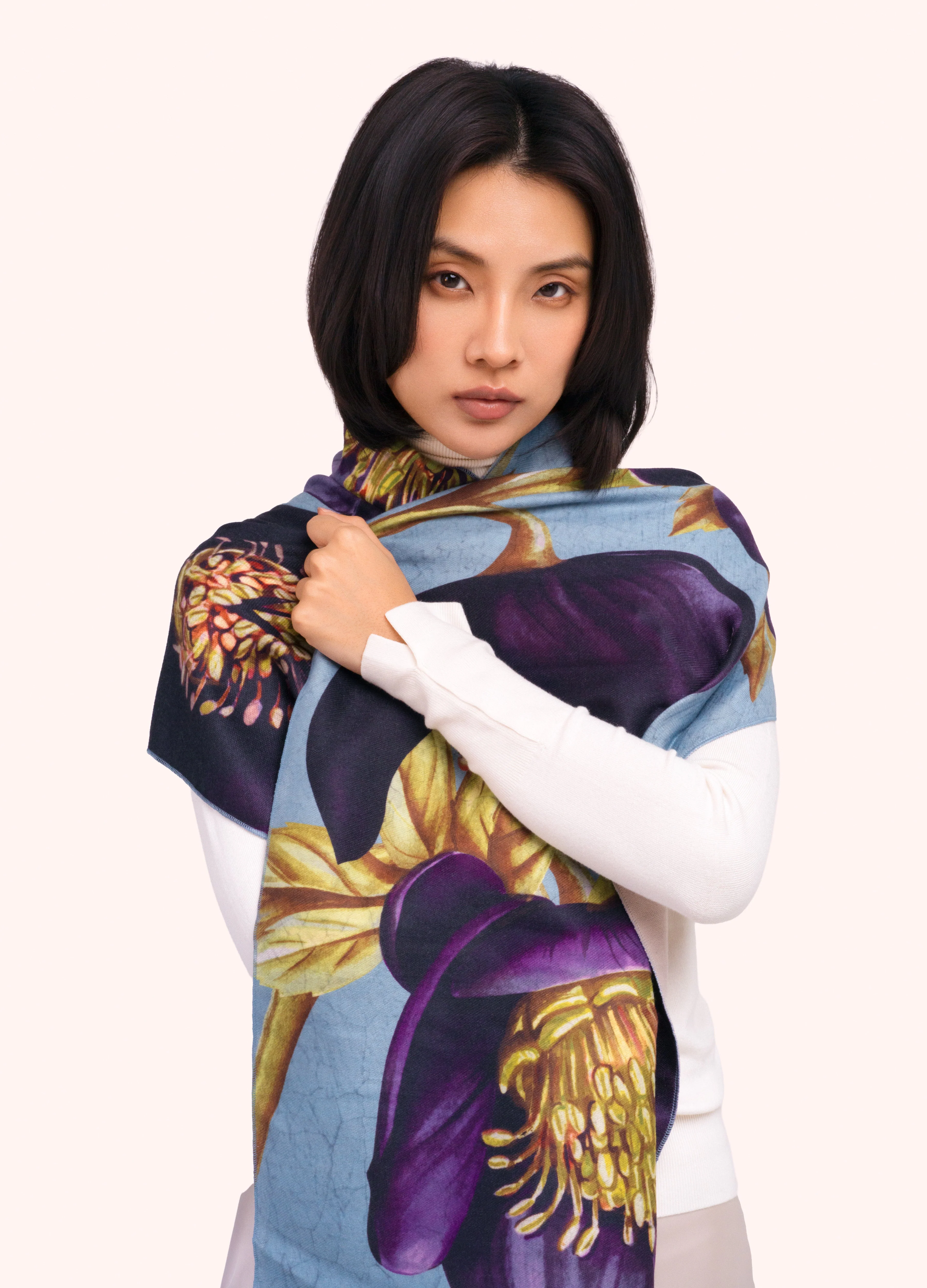 *AW26* Hellebore Lux Print Scarf