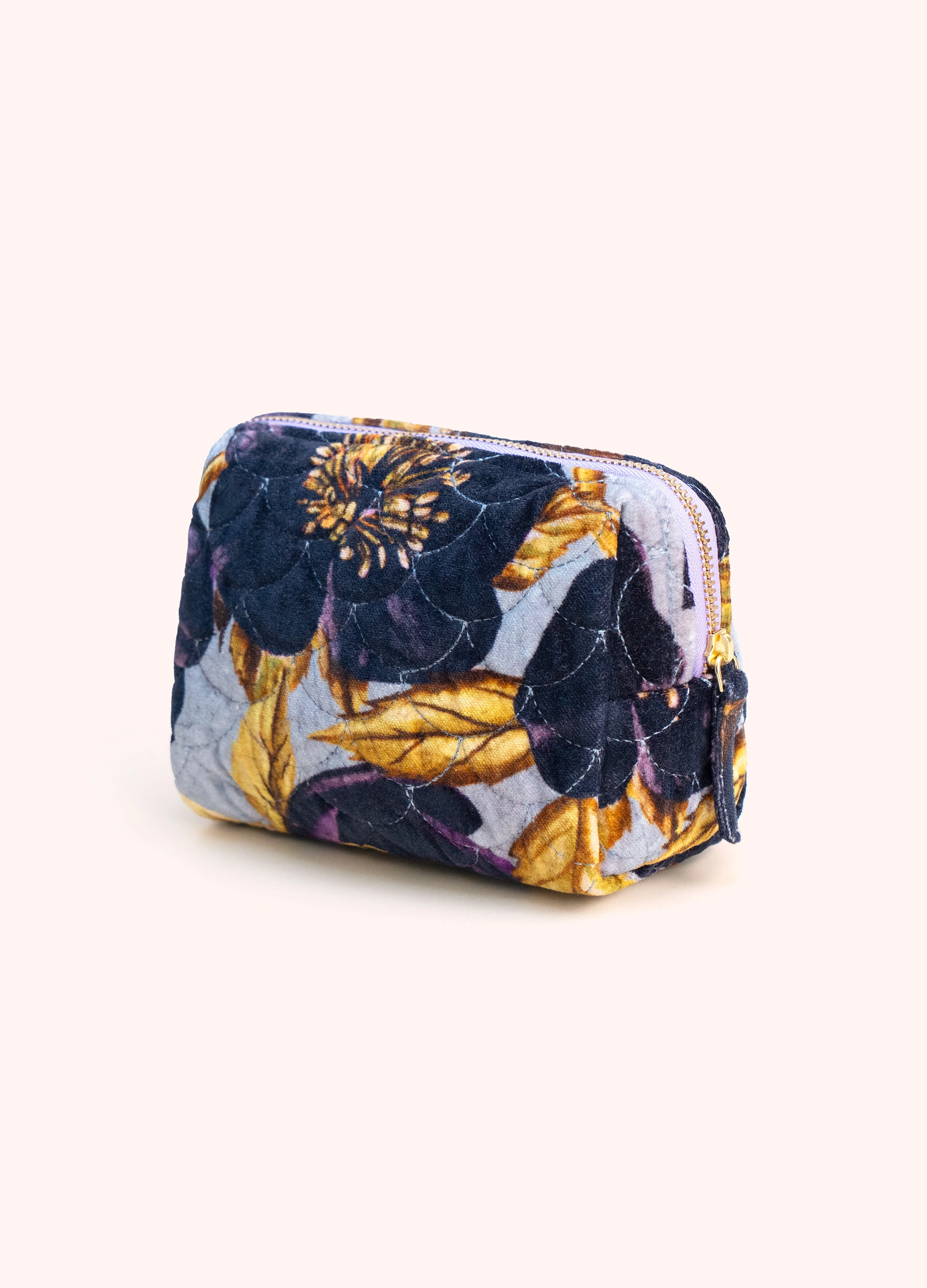 *AW26* Hellebore Quilted Velvet Vanity Bag