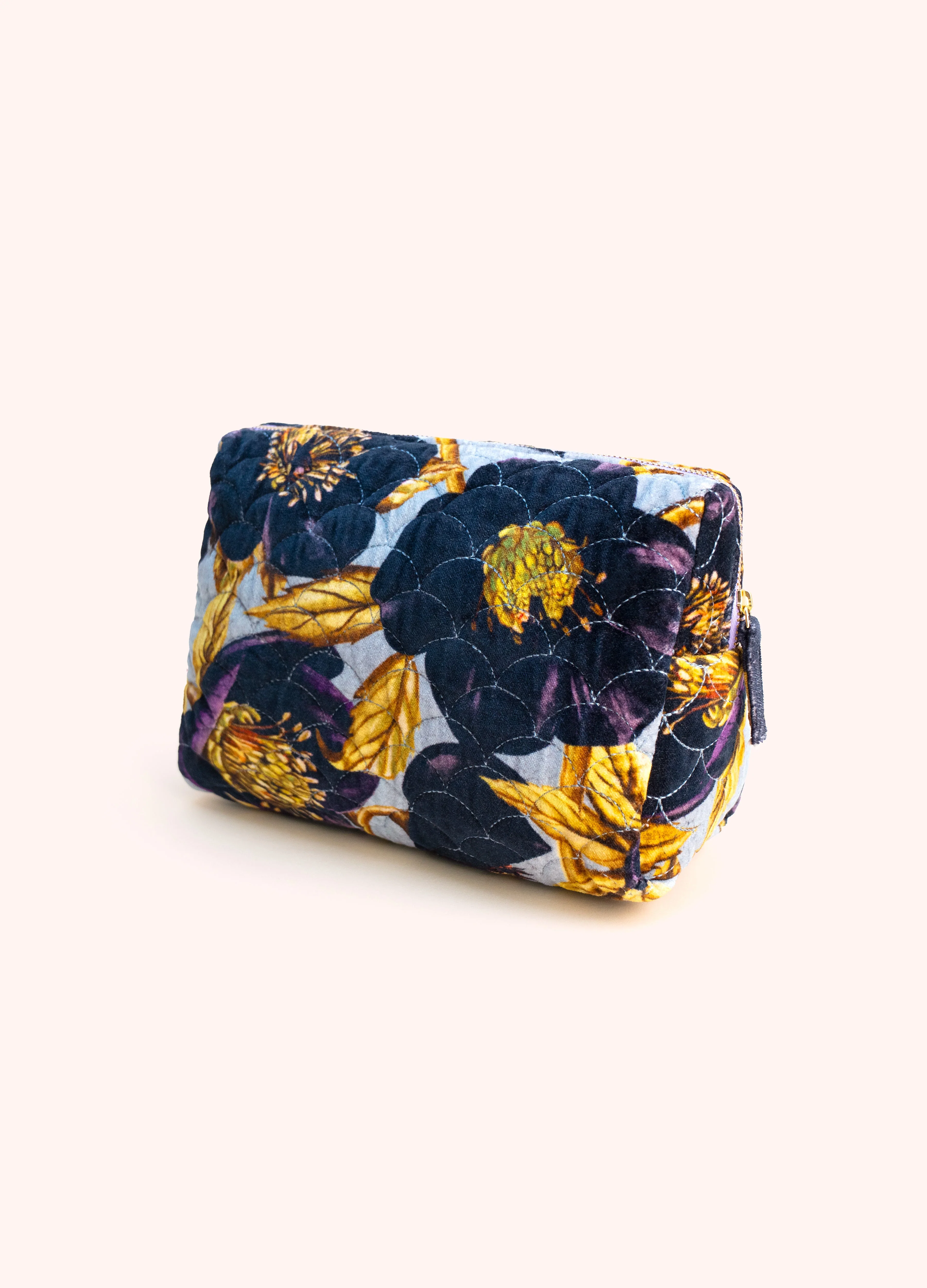 *AW26* Hellebore Quilted Velvet Washbag