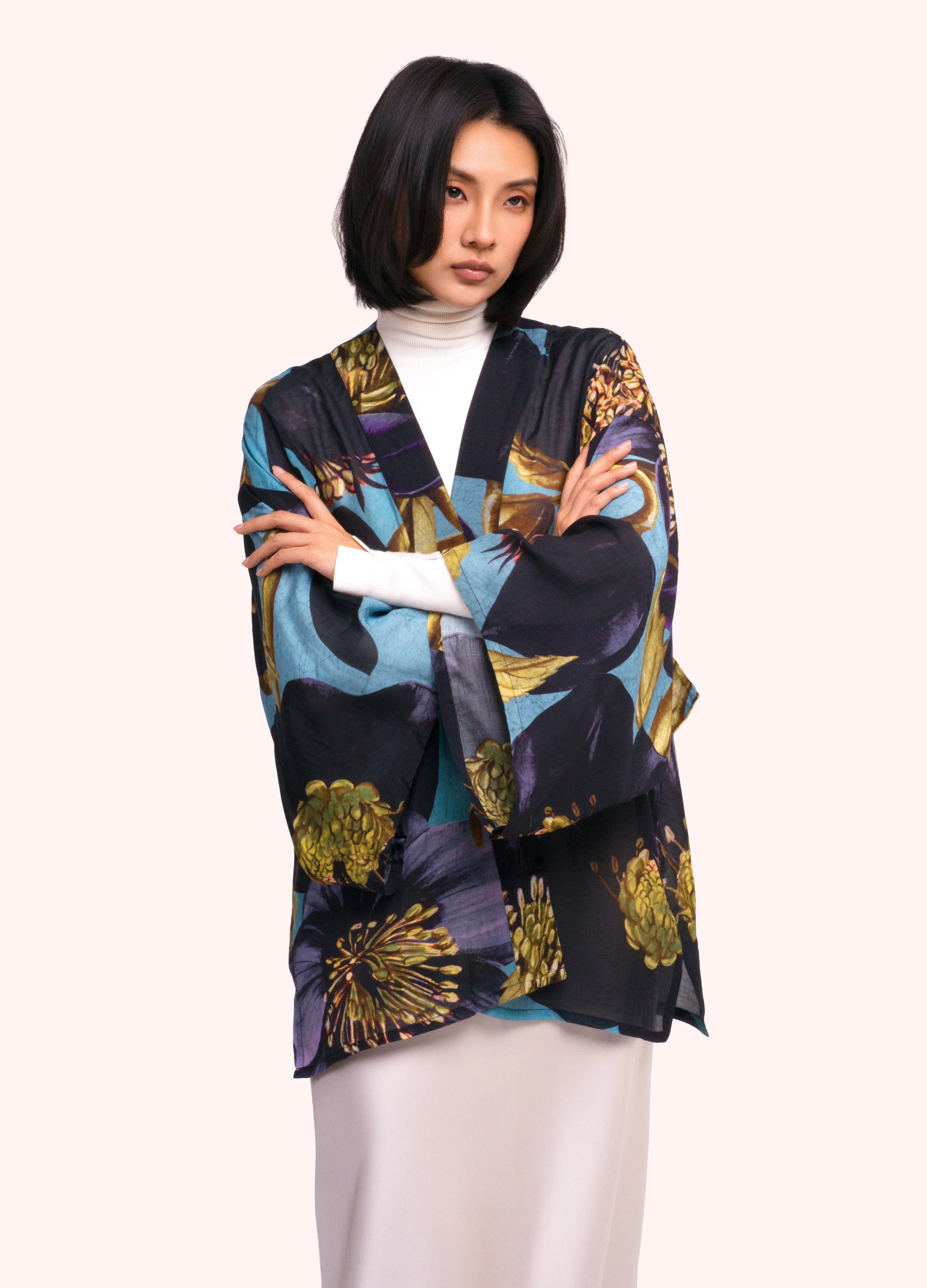 *AW26* Hellebore Short Kimono Jacket