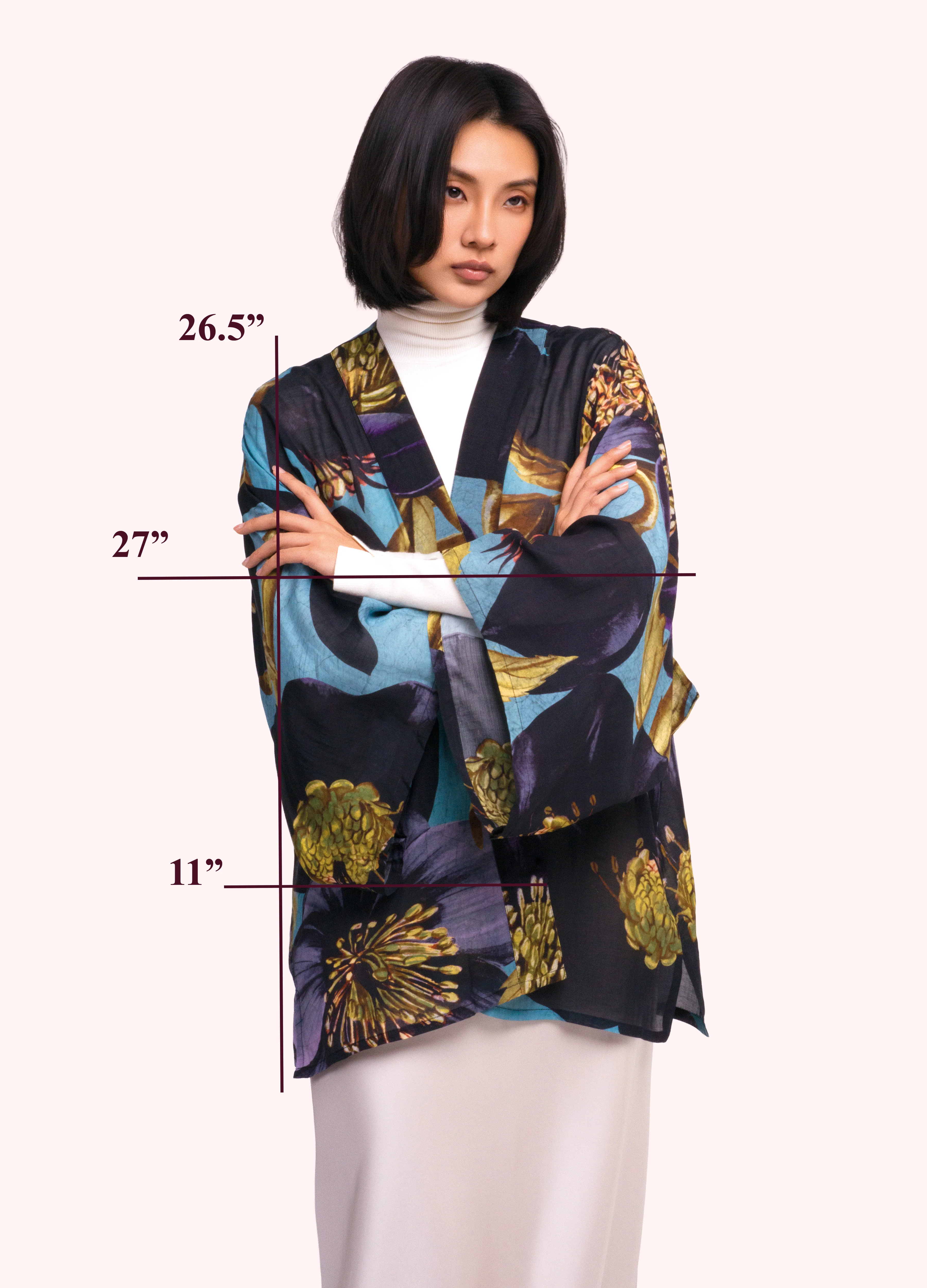 *AW26* Hellebore Short Kimono Jacket - Image 4