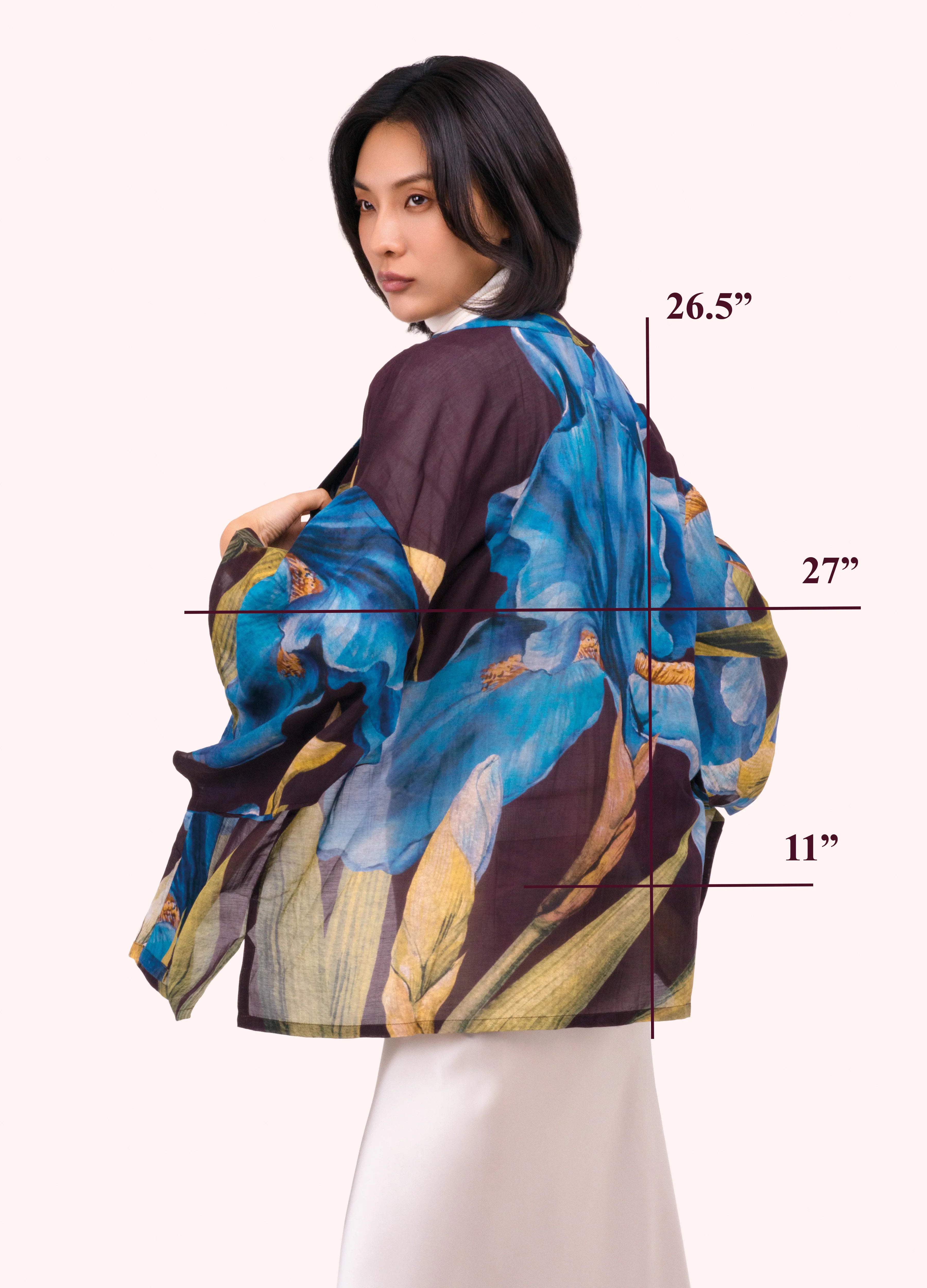 *AW26* Iris Short Kimono Jacket - Image 3