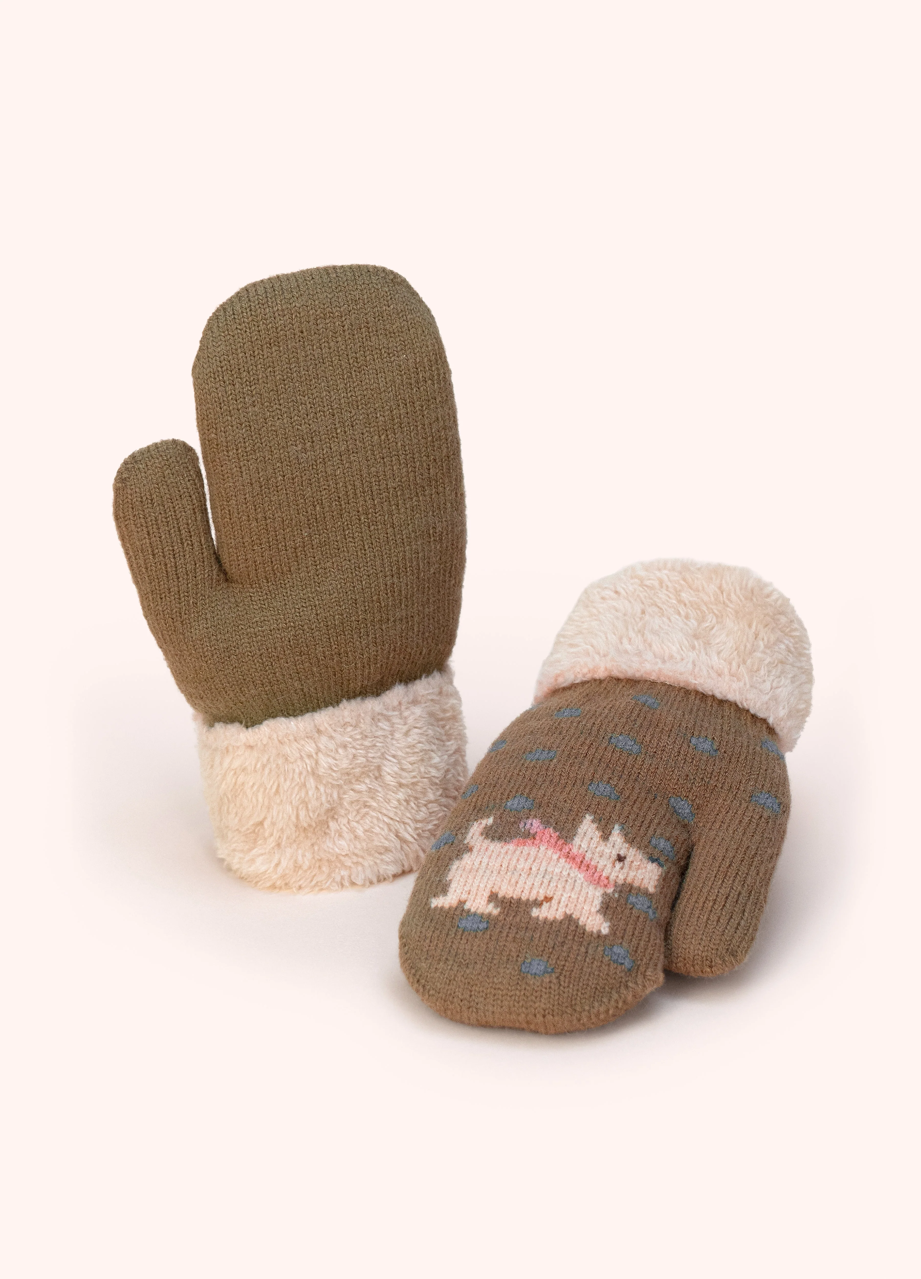 *AW26* Kids Westie Mittens, Moss