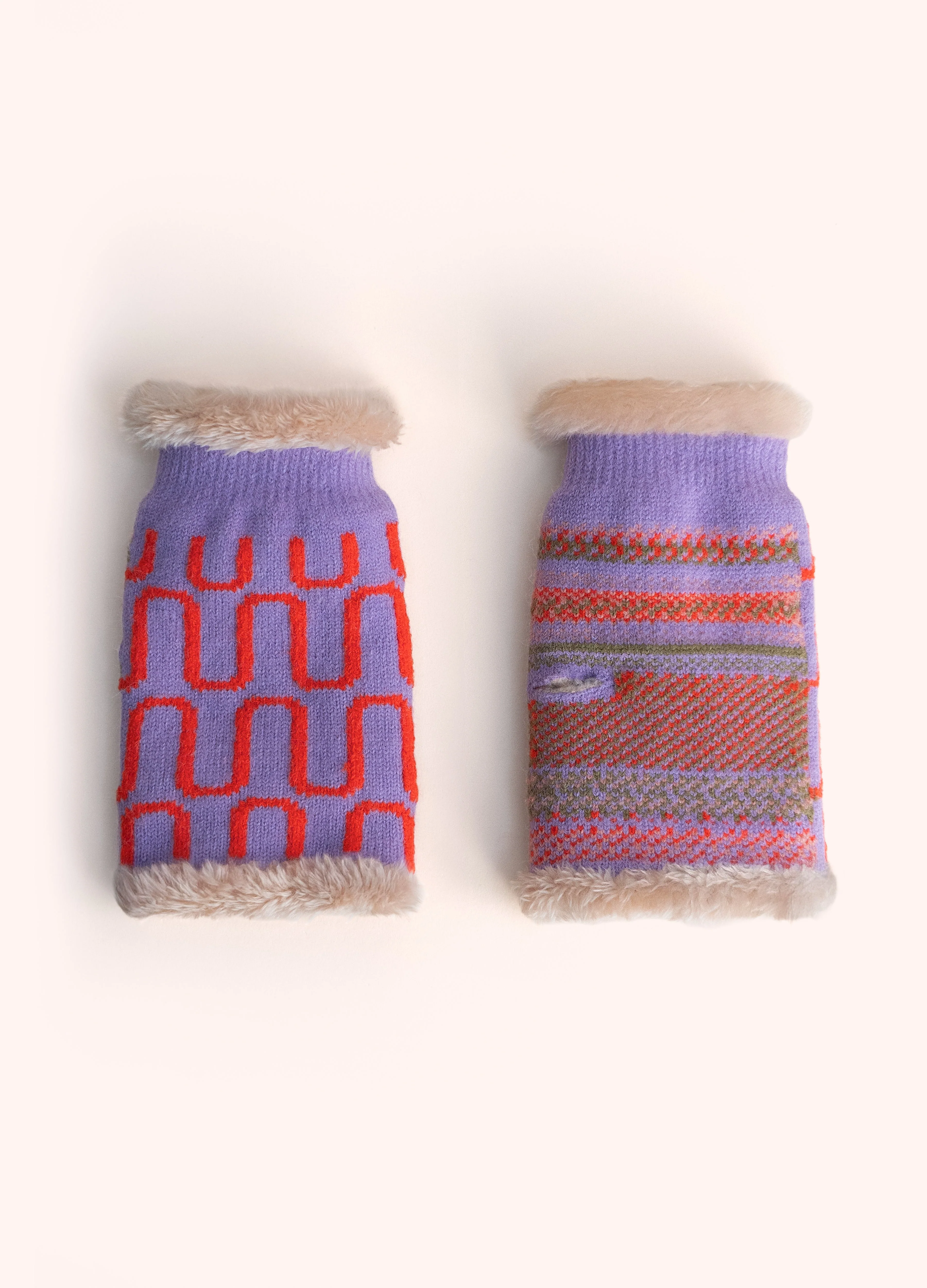 *AW26* Luna Wrist Warmers, Lilac