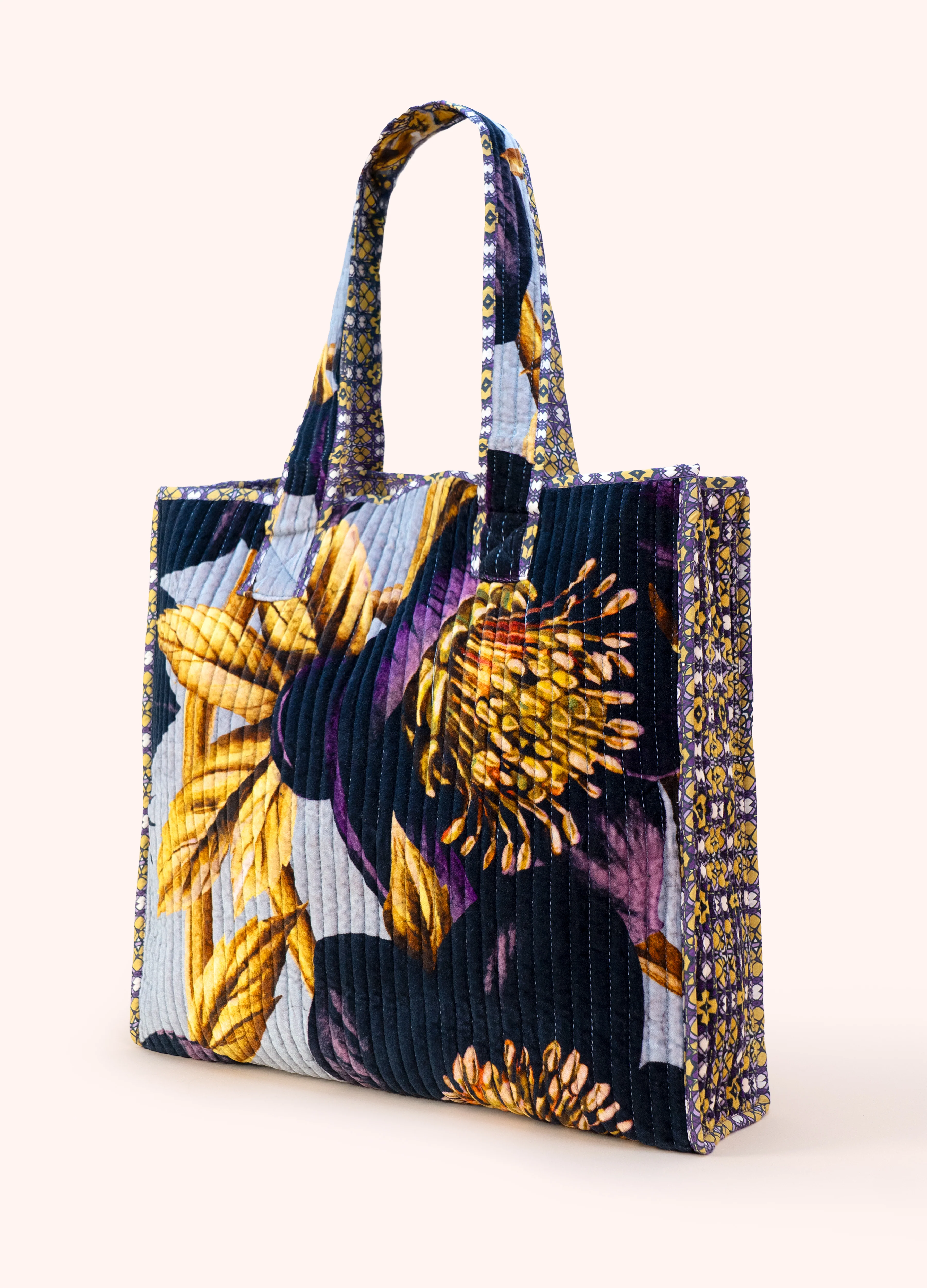 *AW26* Lux Velvet Quilted Tote - Hellebore - Image 2