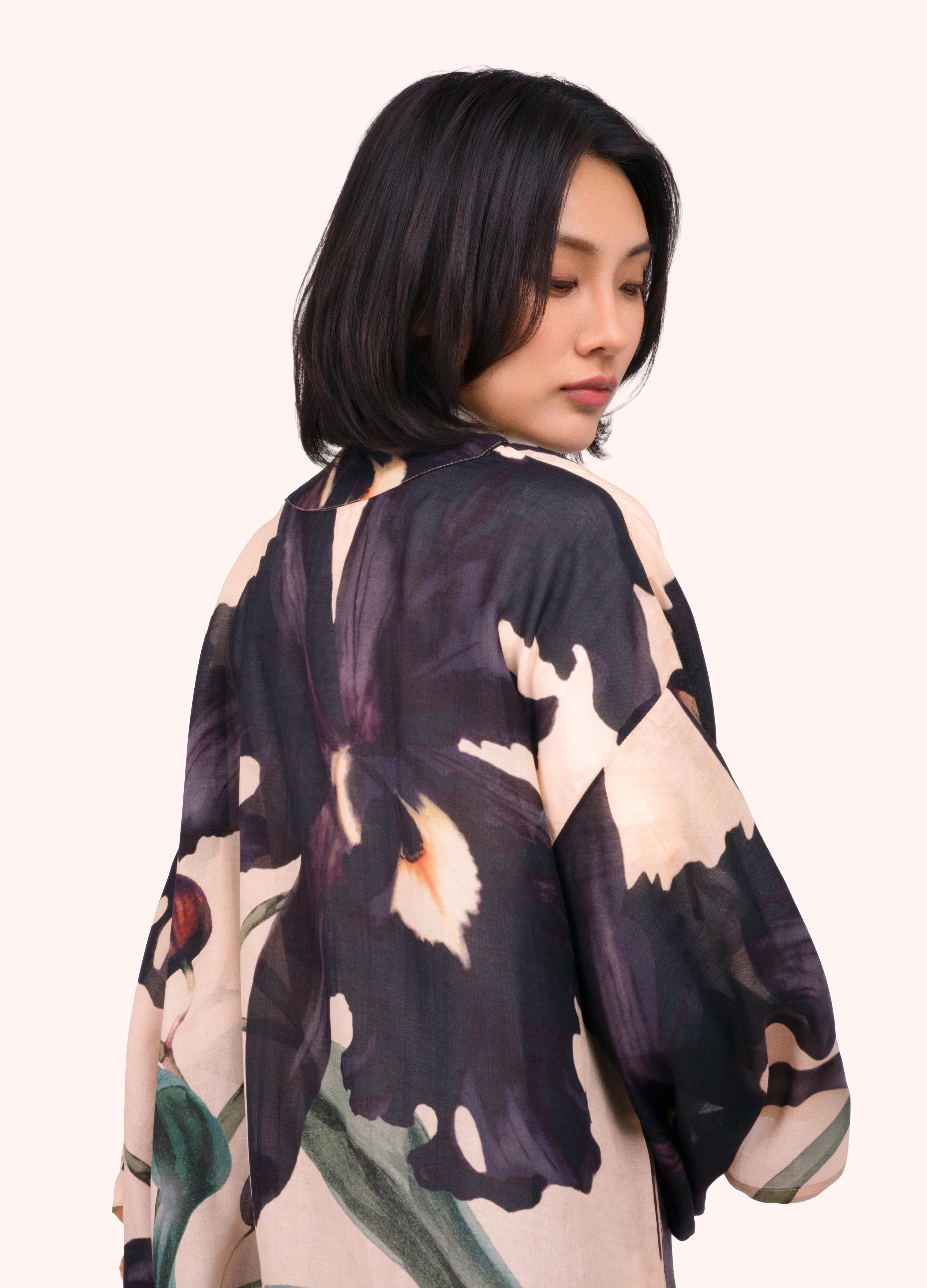 *AW26* Midnight Orchid Short Kimono Jacket - Image 2