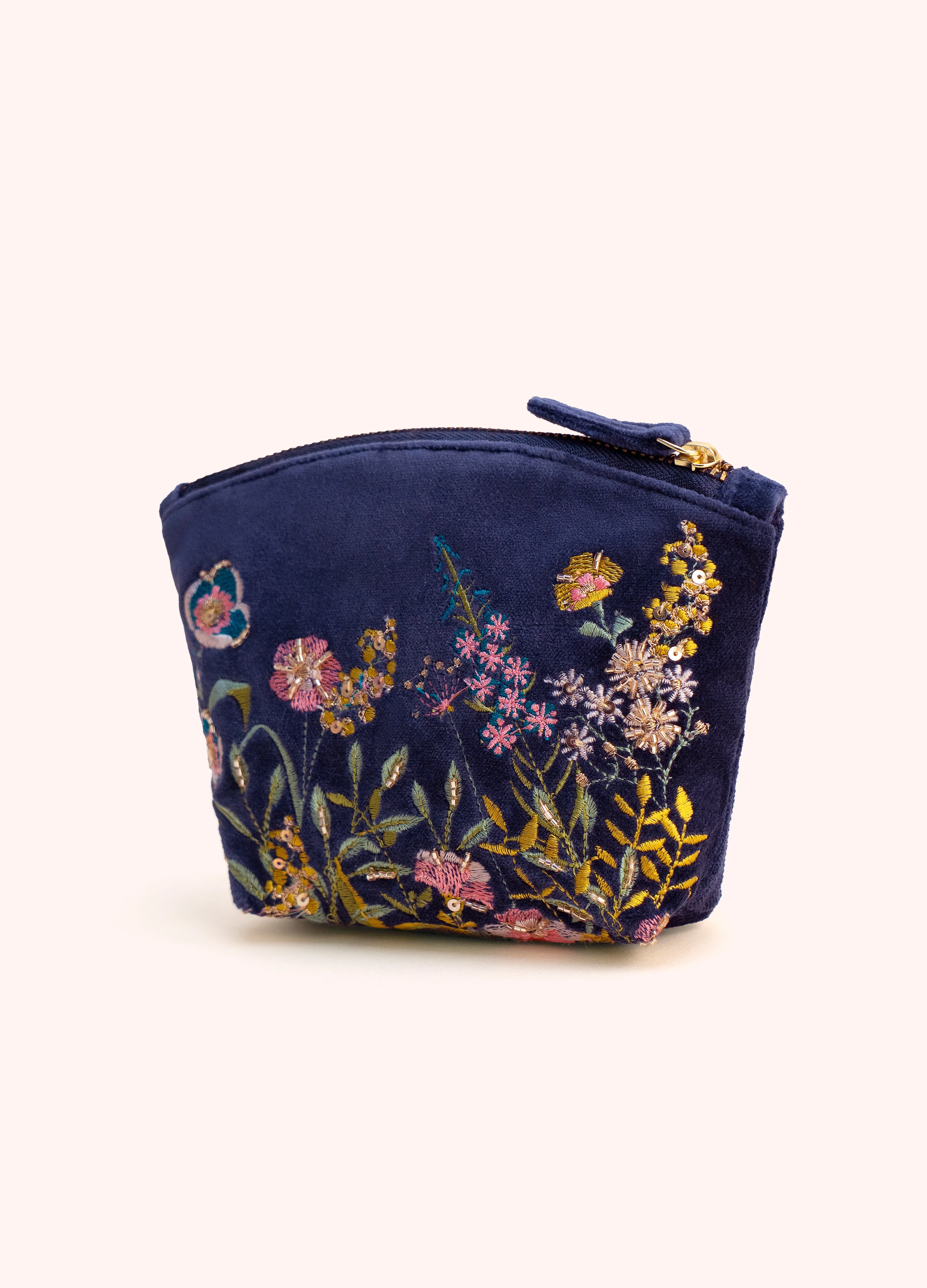 *AW26* Navy Floral Hedgerow Mini Pouch