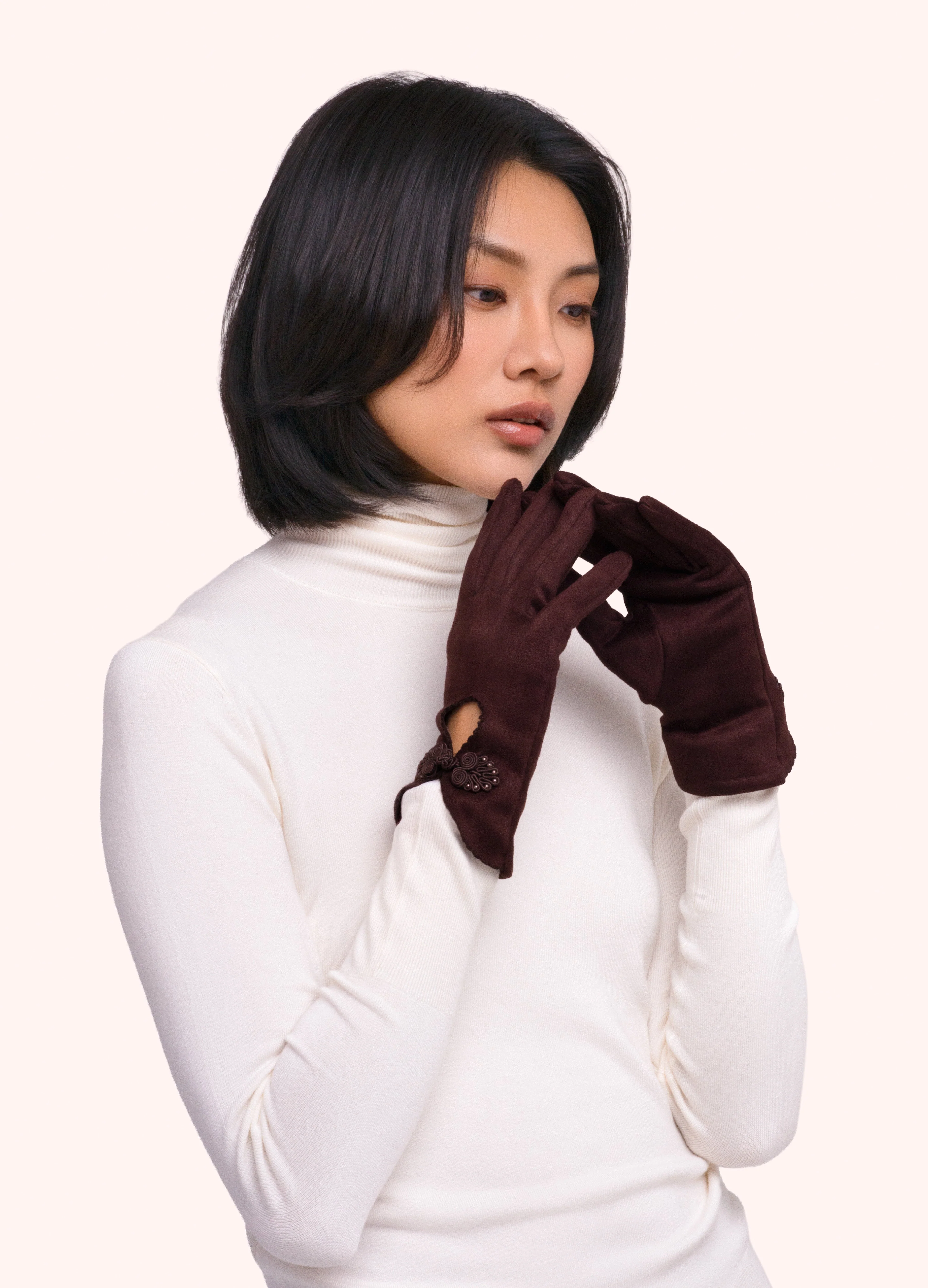 *AW26* Suki Gloves, Damson - Image 2