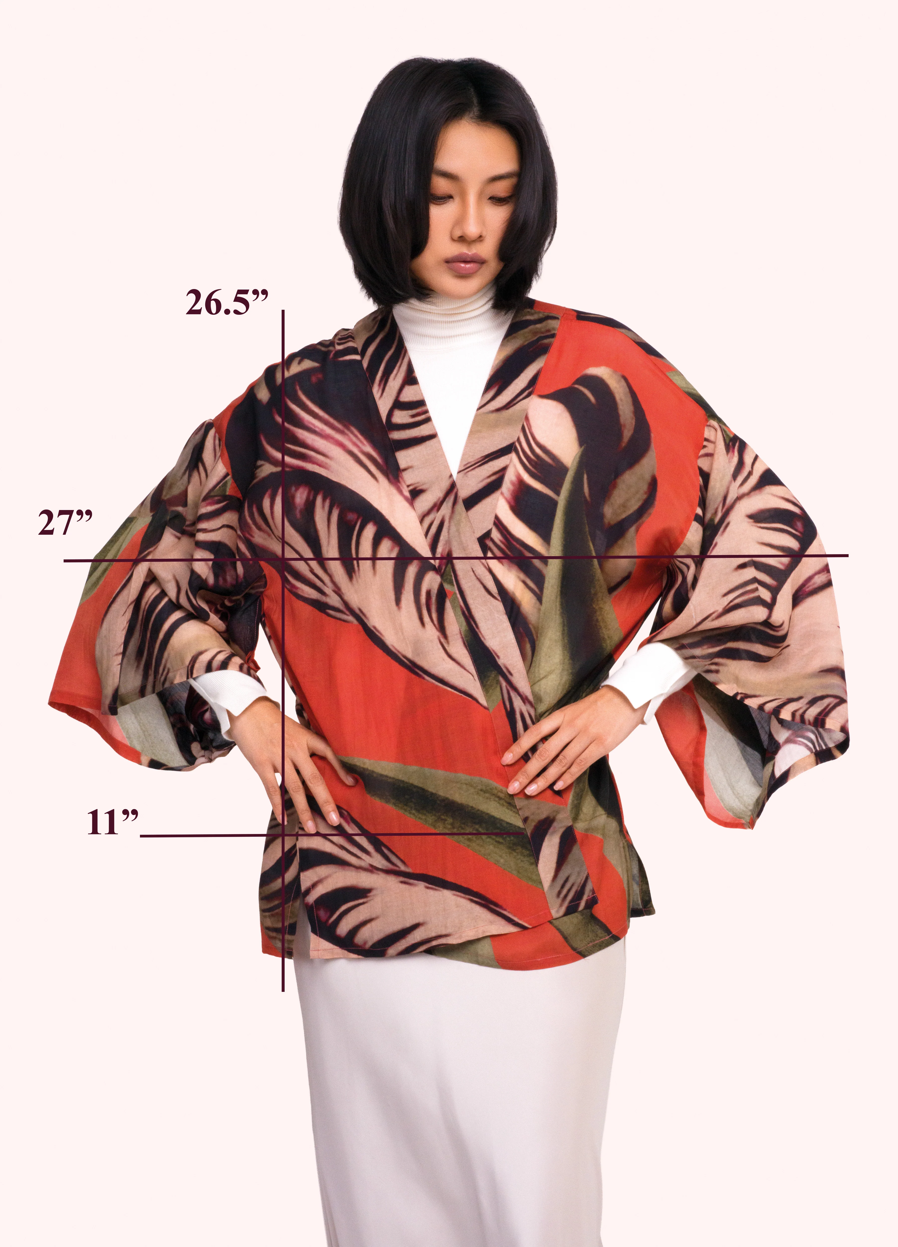 *AW26* Tulip Short Kimono Jacket - Image 2
