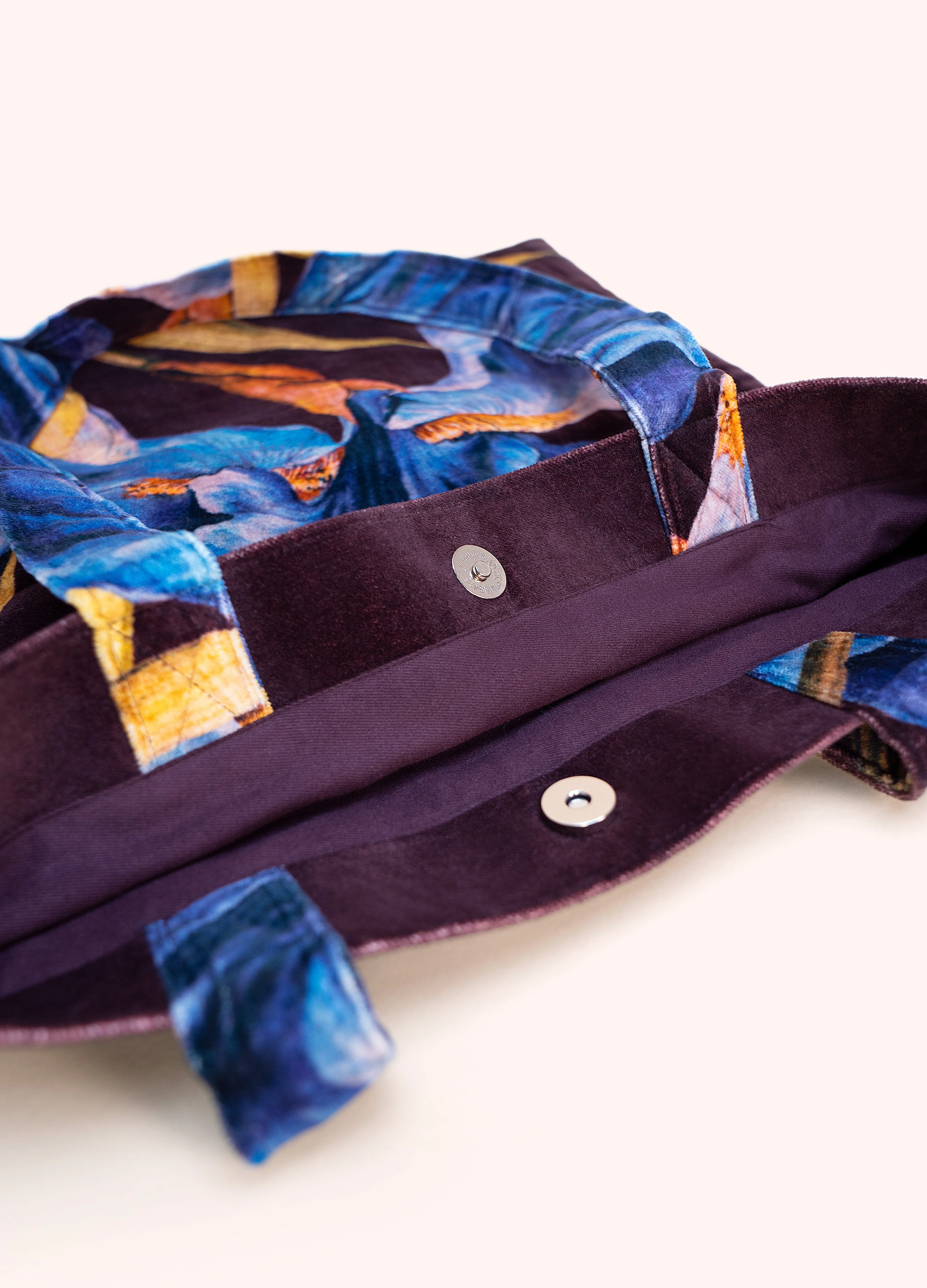 *AW26* Velvet Tote - Iris - Image 3