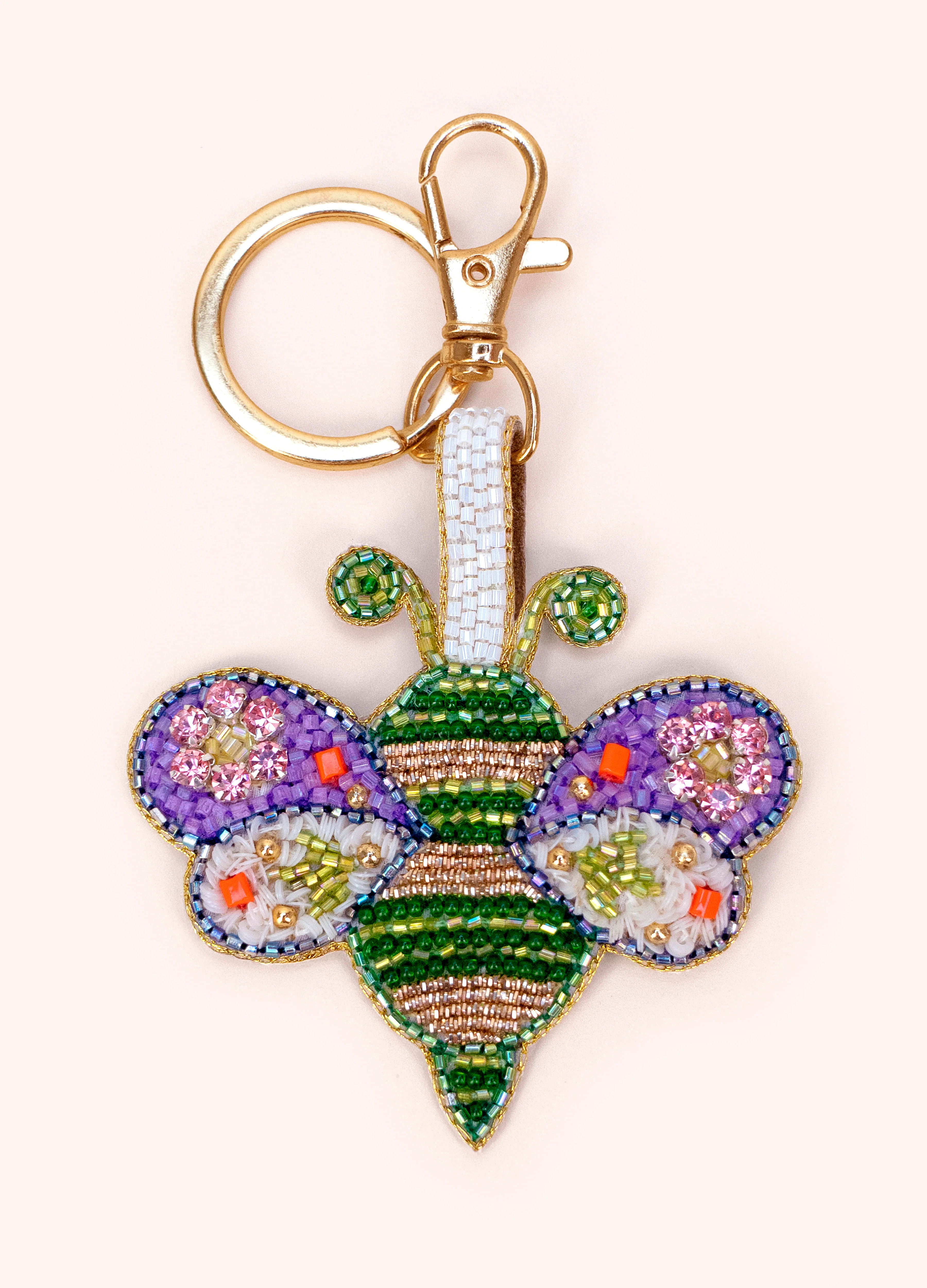 Beaded Keyrings - Brilliant Bumblebee