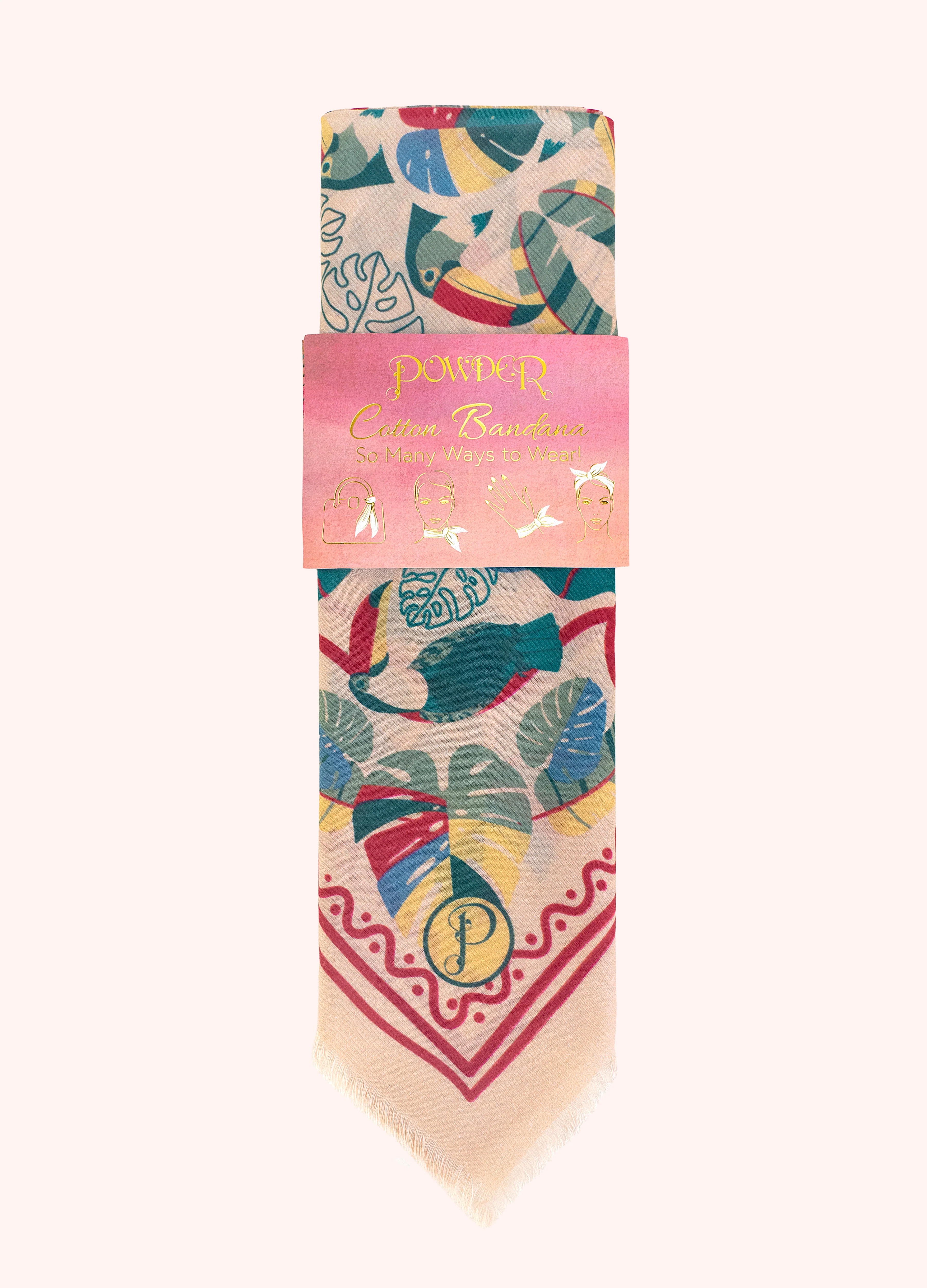 Cotton Bandana - Tropical Toucan - Image 2