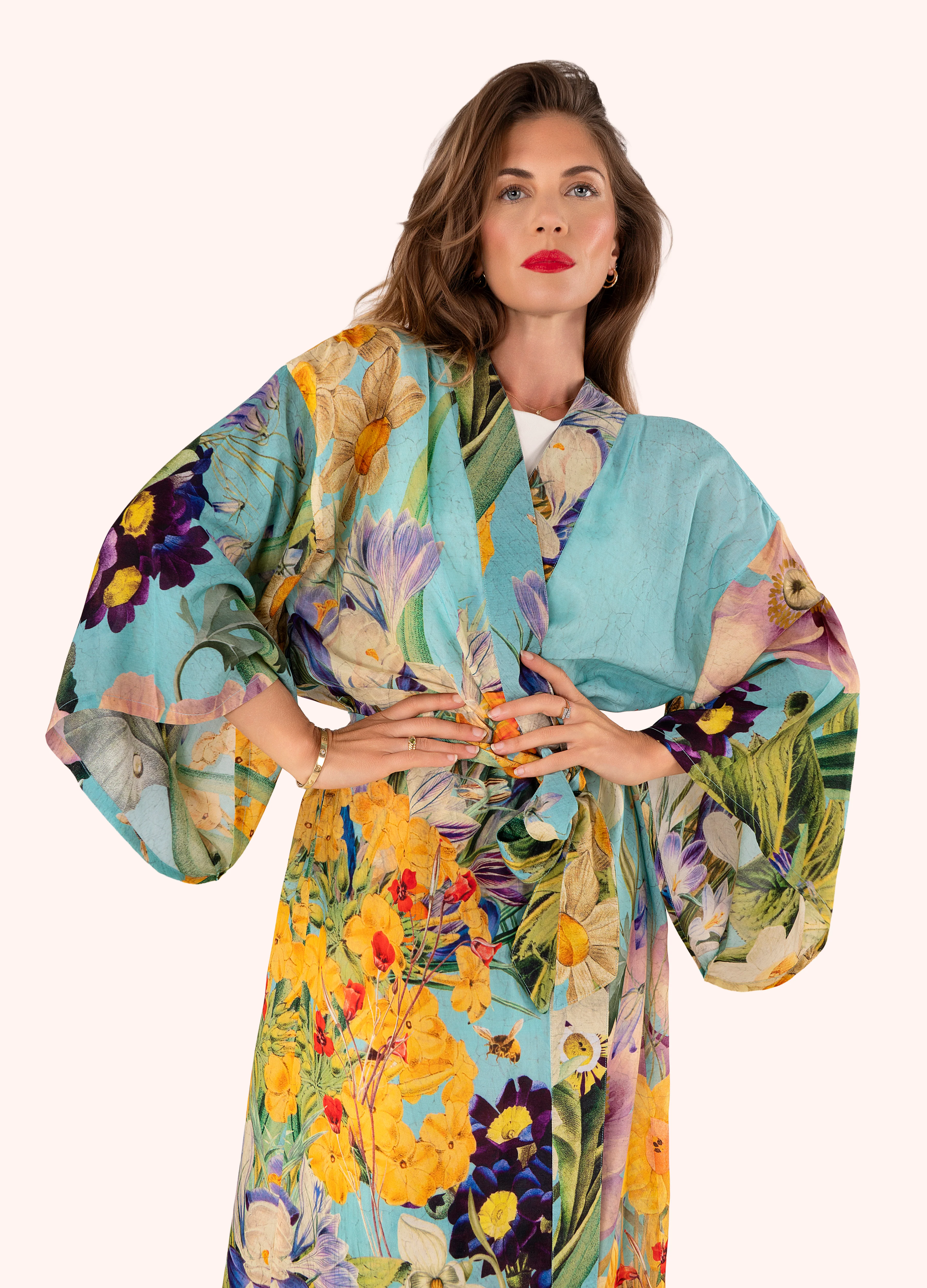 Kimono Gown - Spring Flora - Image 5
