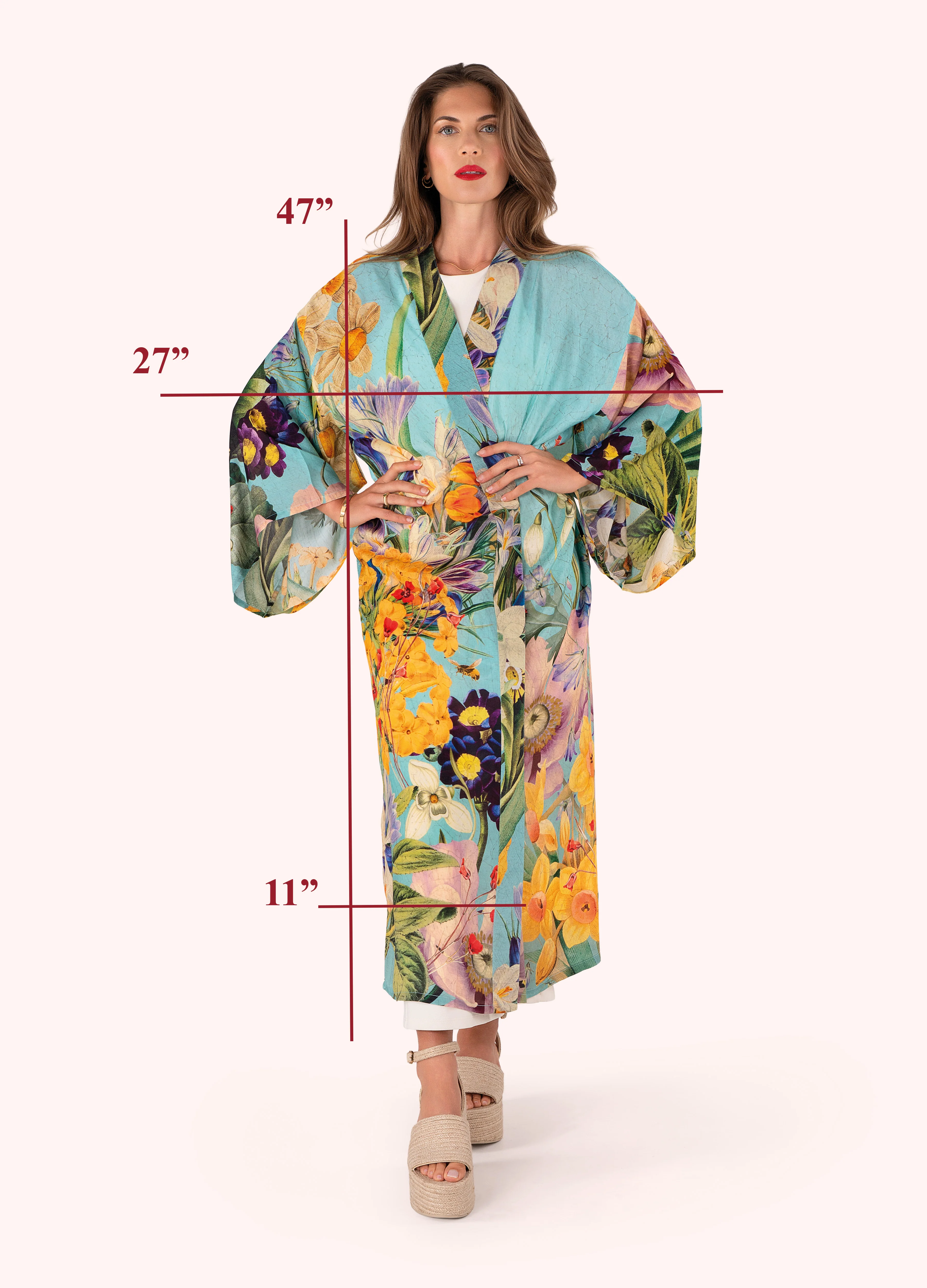 Kimono Gown - Spring Flora - Image 6