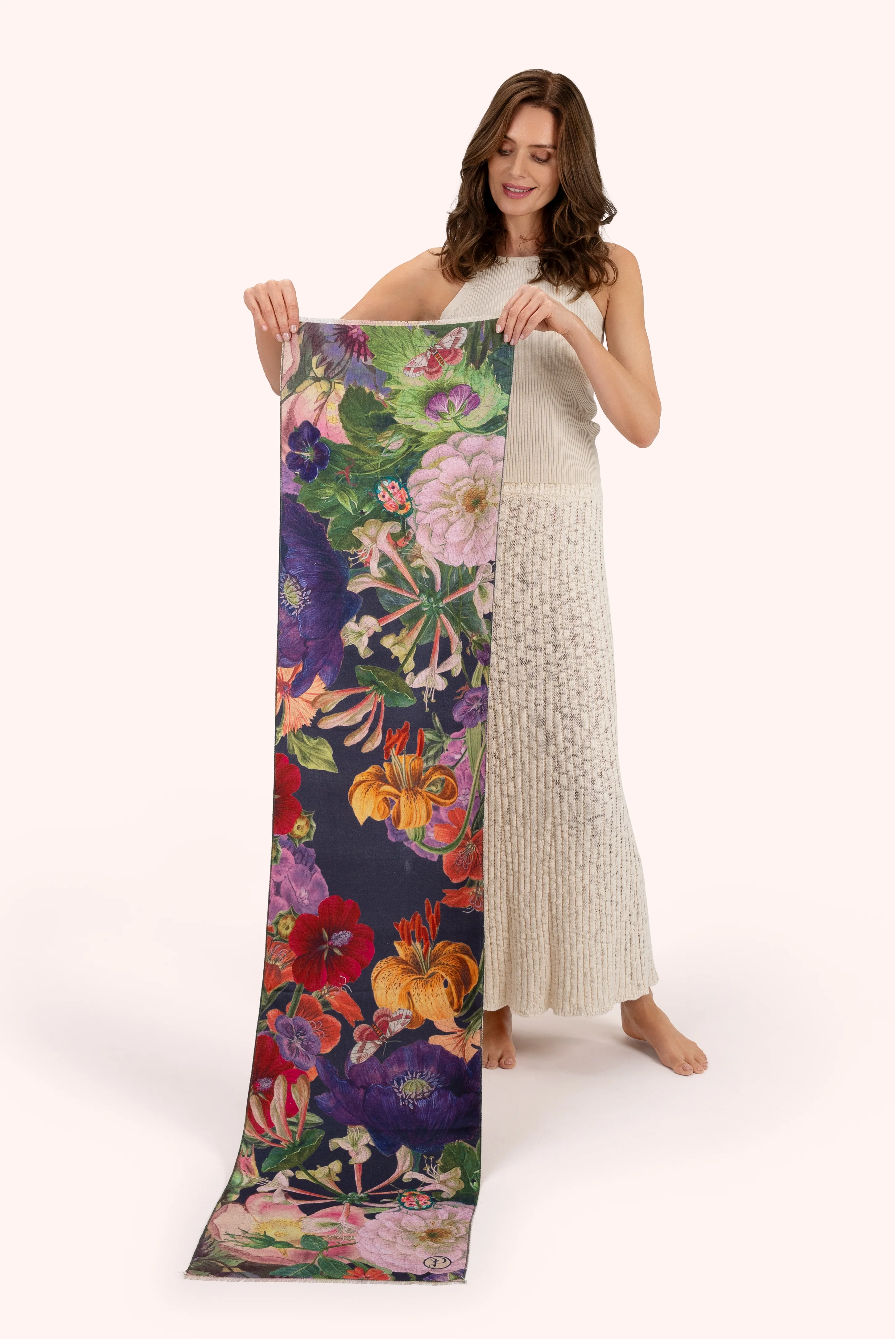 Lux Scarf - Posy, Midnight