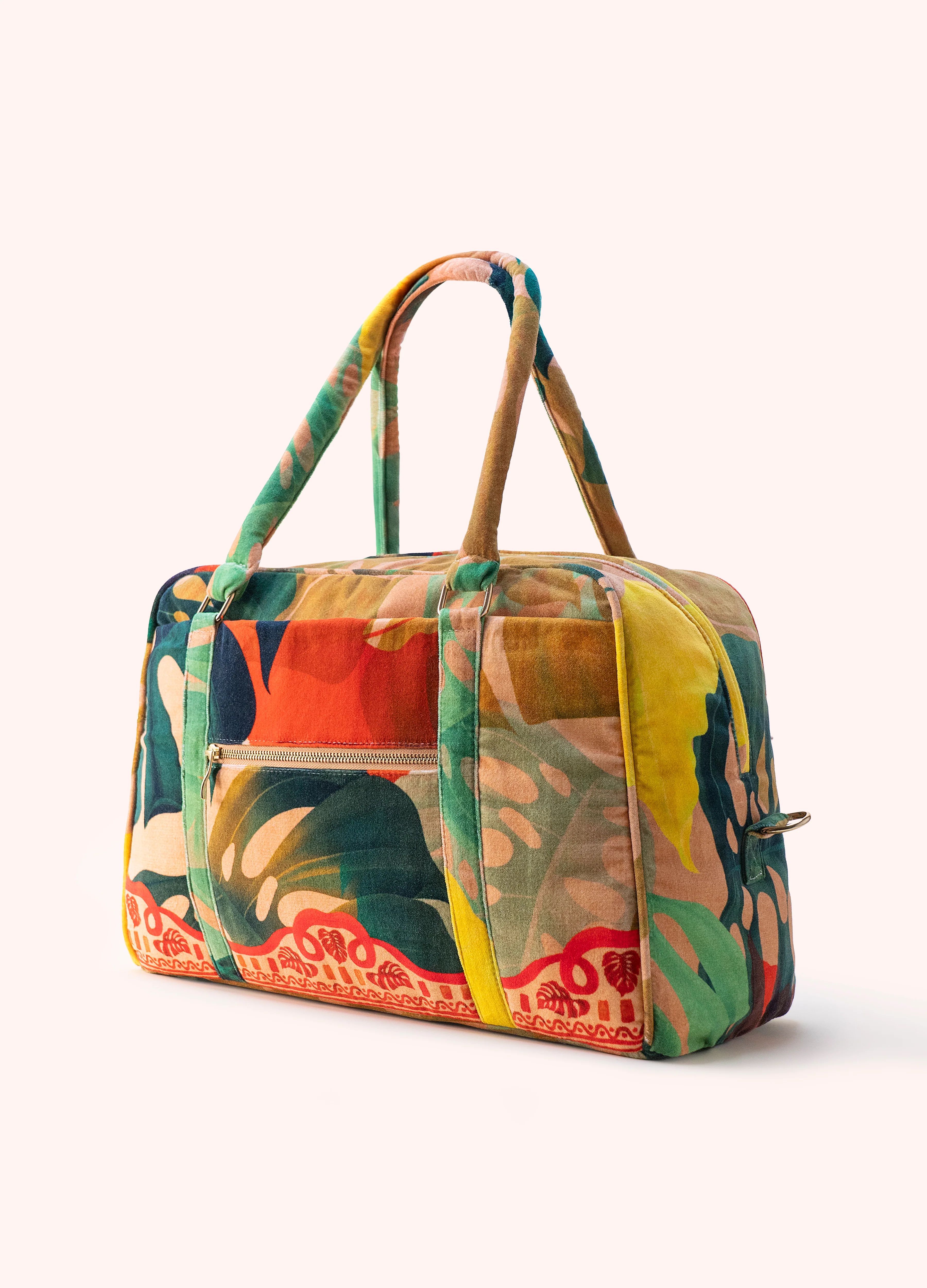 Luxe Weekender Bag - Exotic Leaves - Image 4