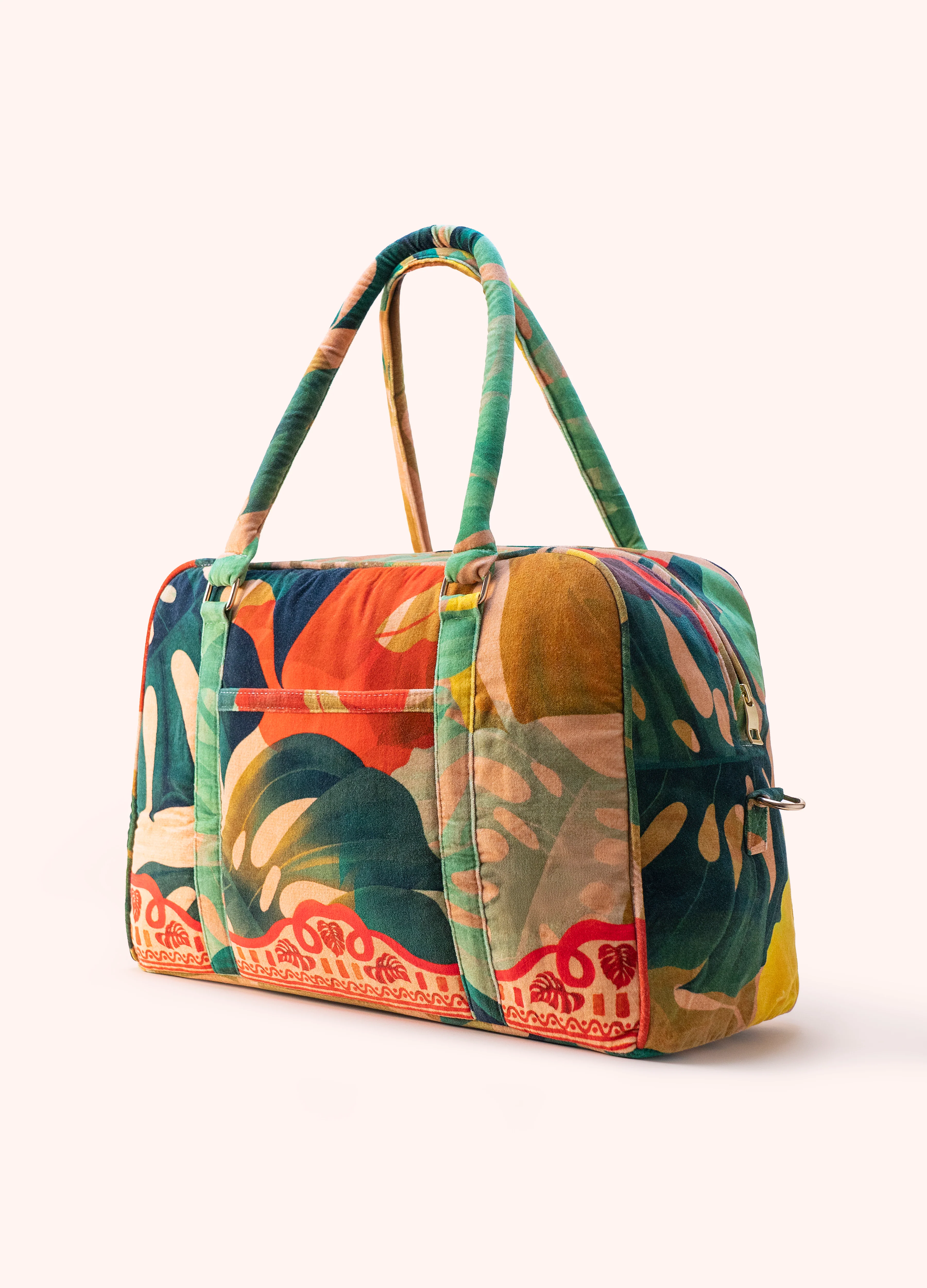 Luxe Weekender Bag - Exotic Leaves - Image 5