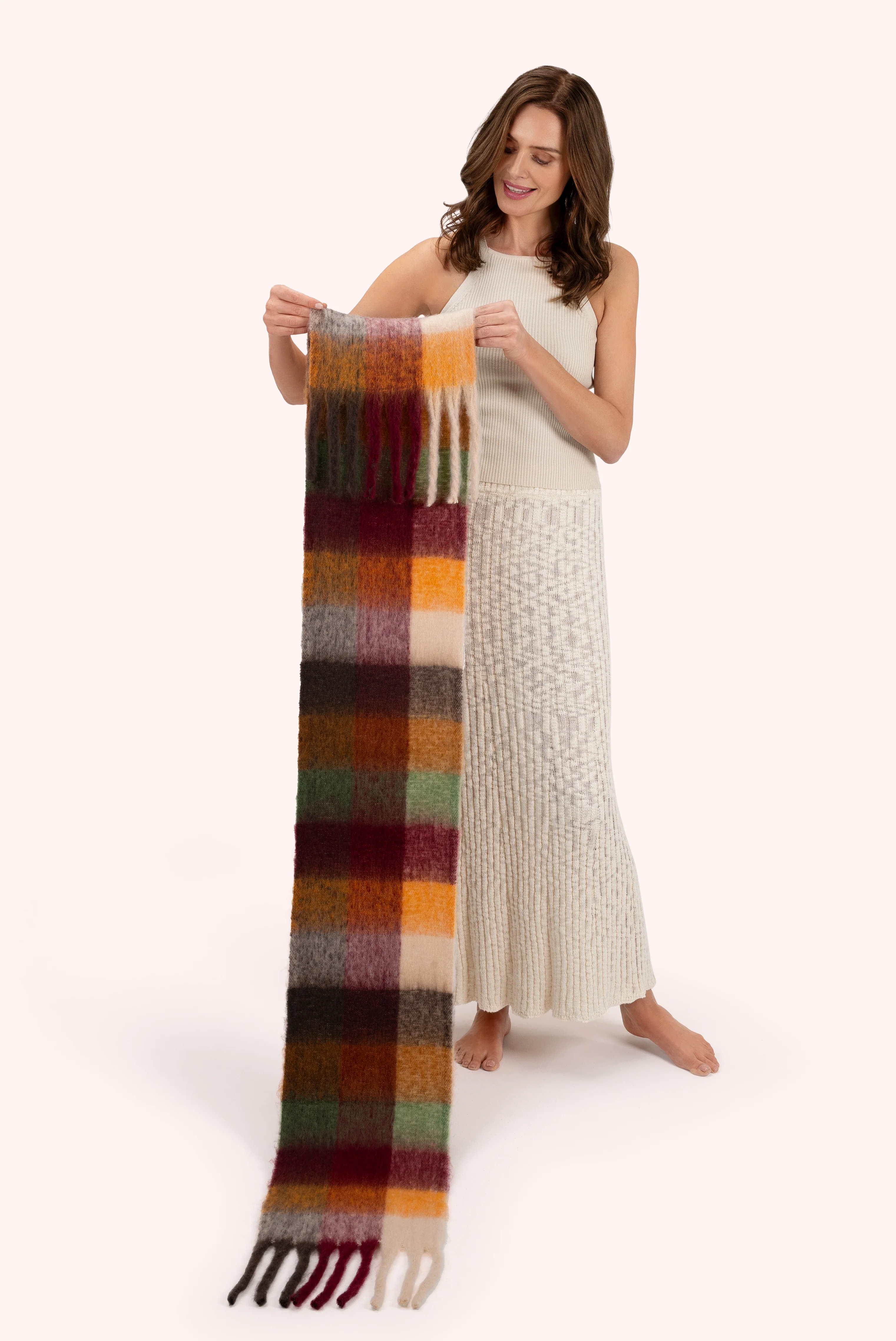 Molly Cosy Scarf - Russet Mix