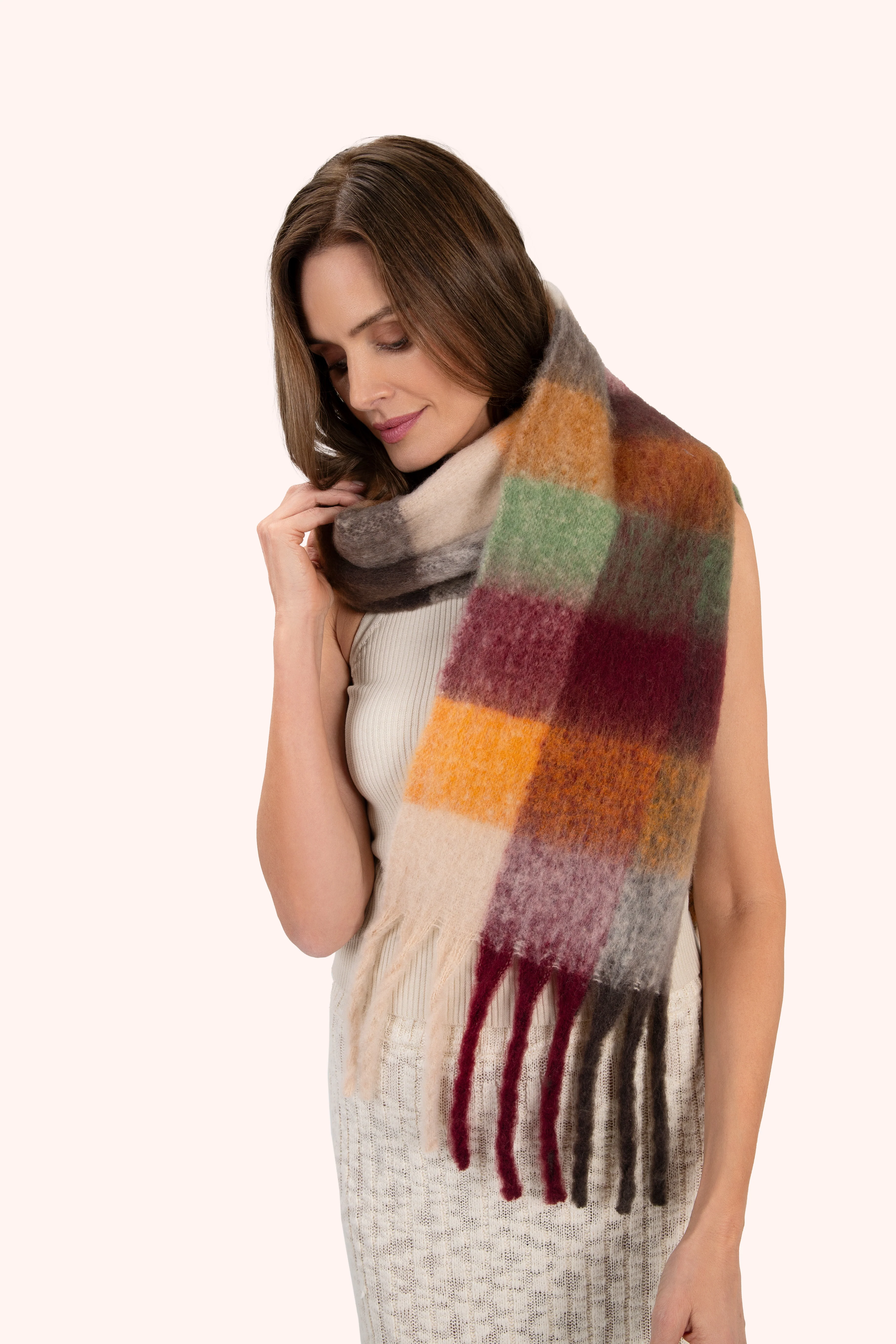 Molly Cosy Scarf - Russet Mix - Image 2