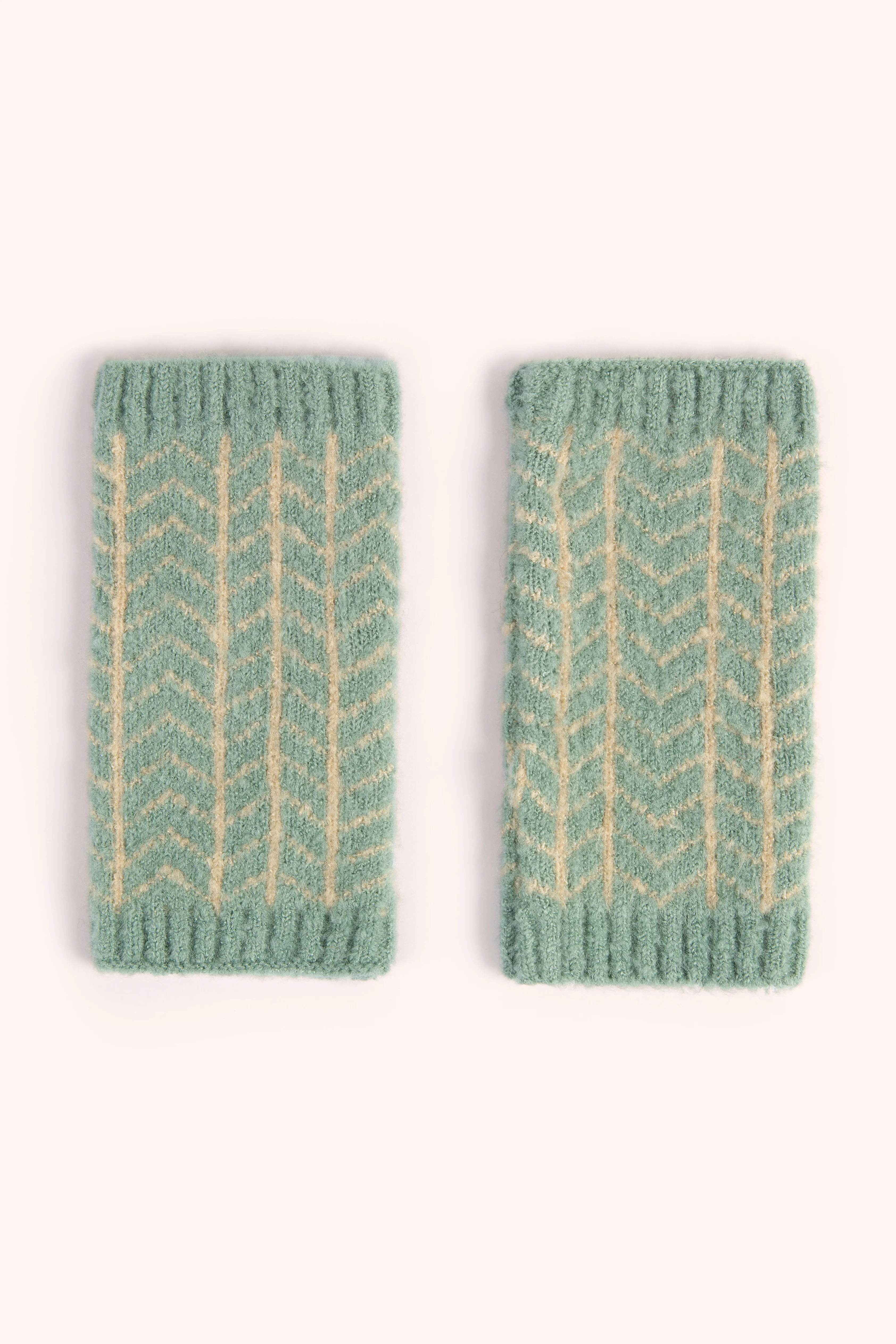 Niamh Wrist Warmers - Ice - Image 2
