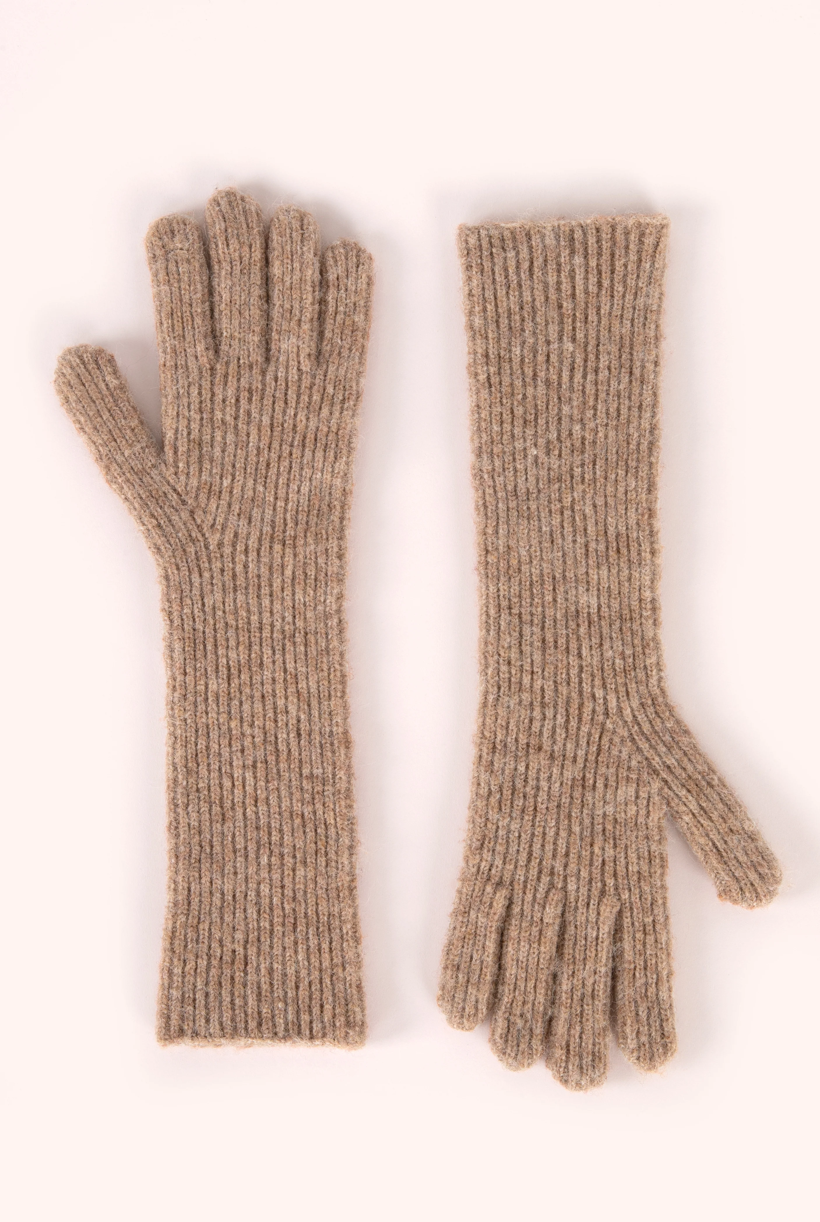 Sofia Long Gloves - Caramel - Image 2