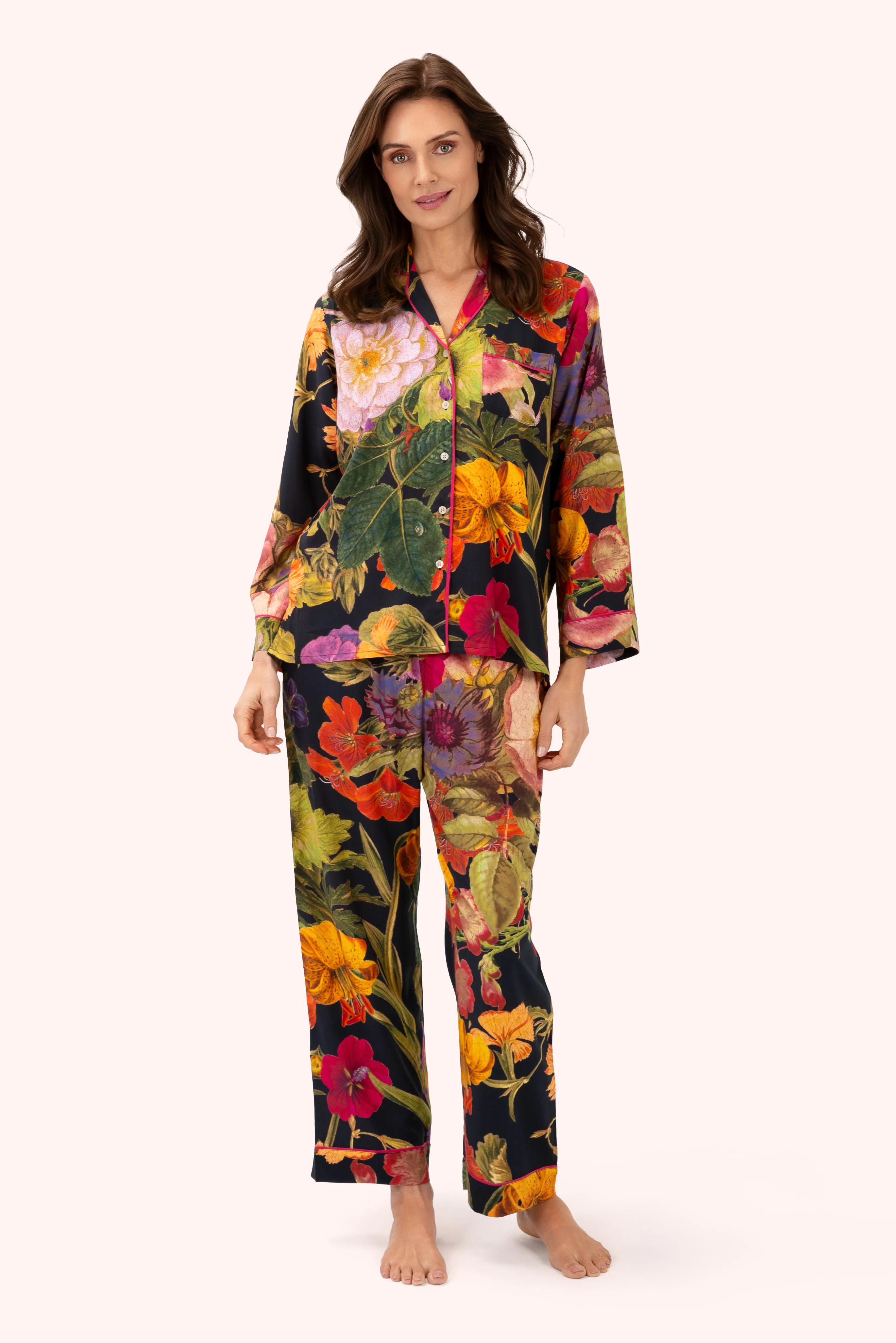 Supersoft Autumn Posy Midnight Pyjamas - Small - Image 5