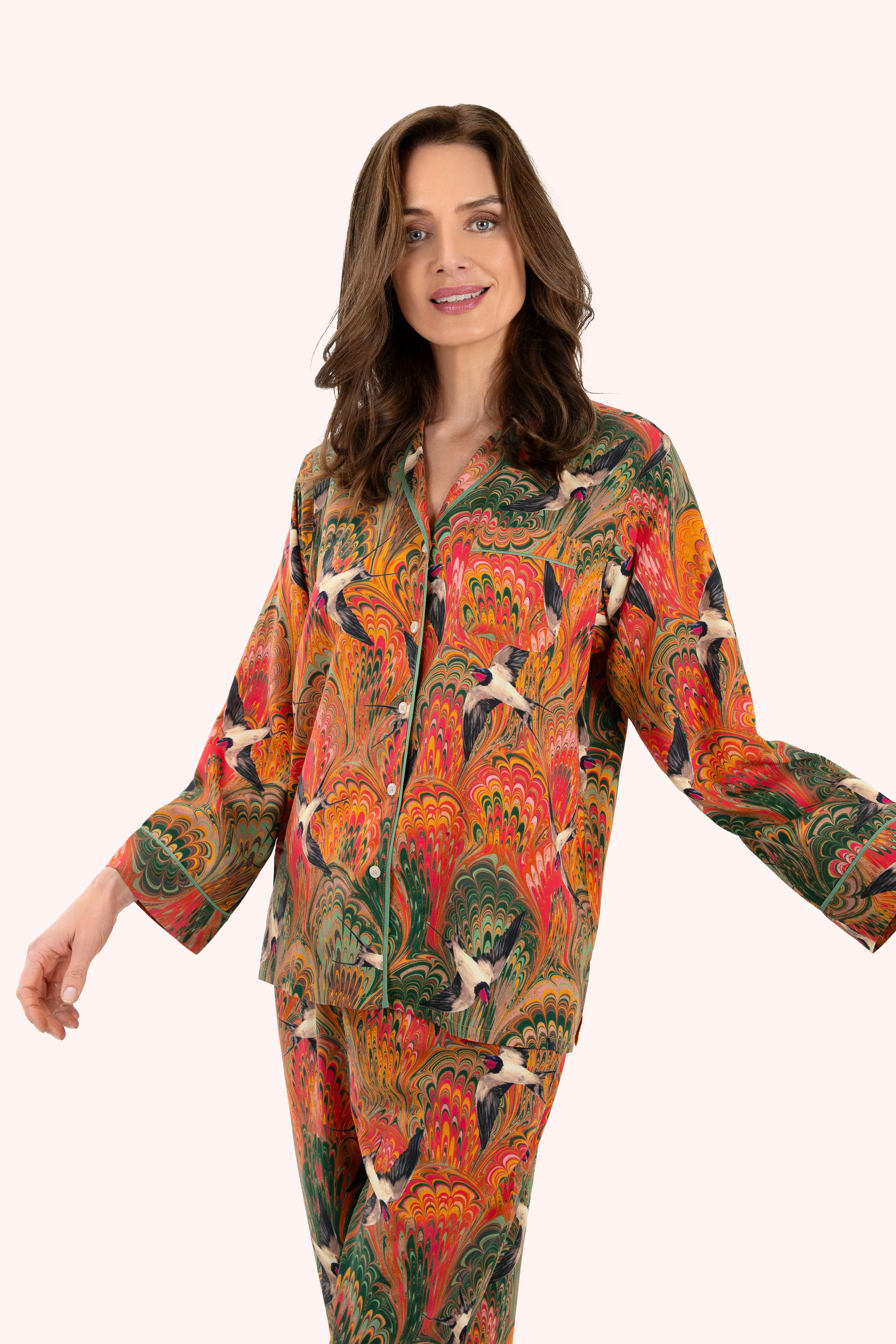Supersoft Marbled Swallows Pyjamas - Small - Image 4