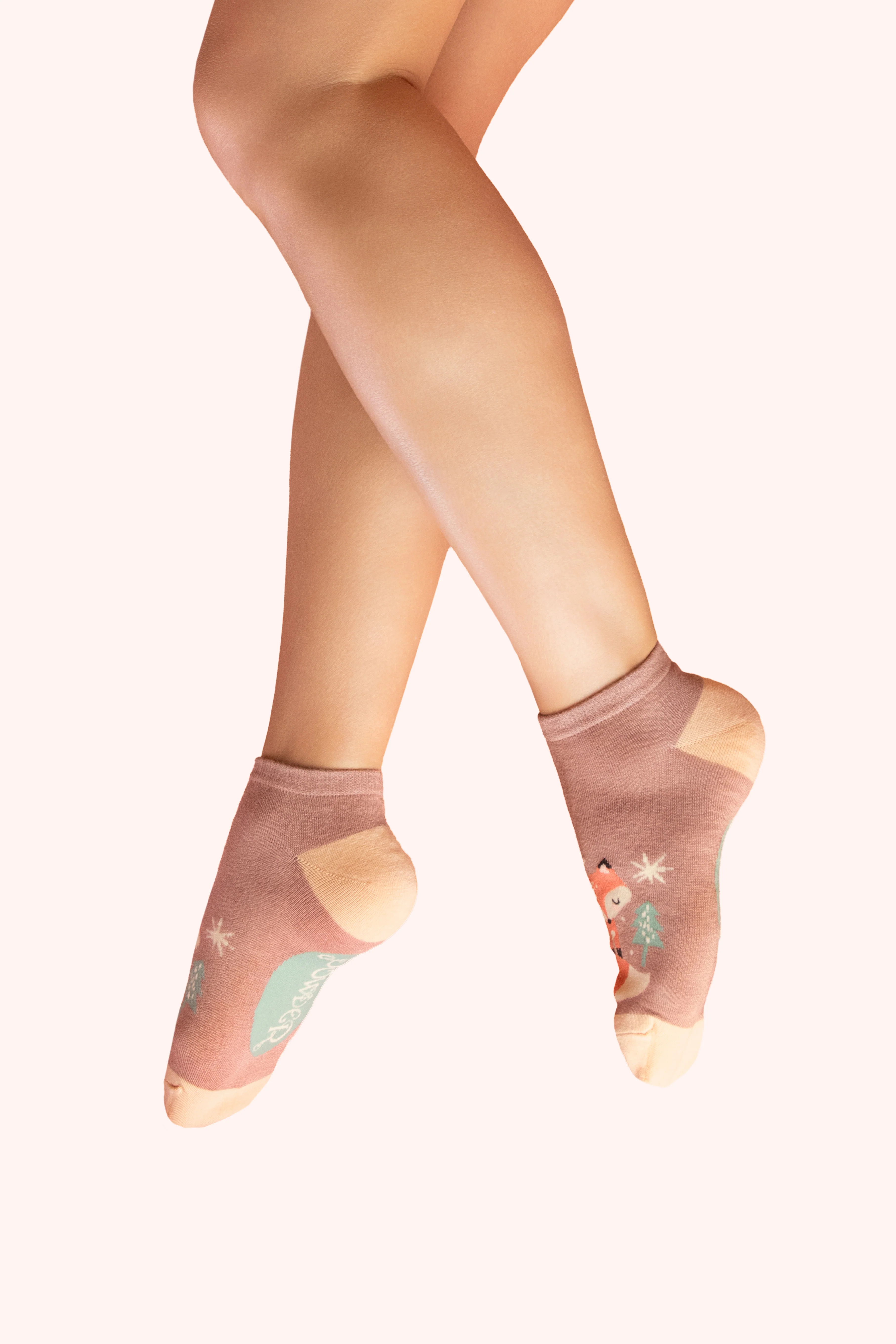 Trainer Socks - Scandi Fox, Mocca
